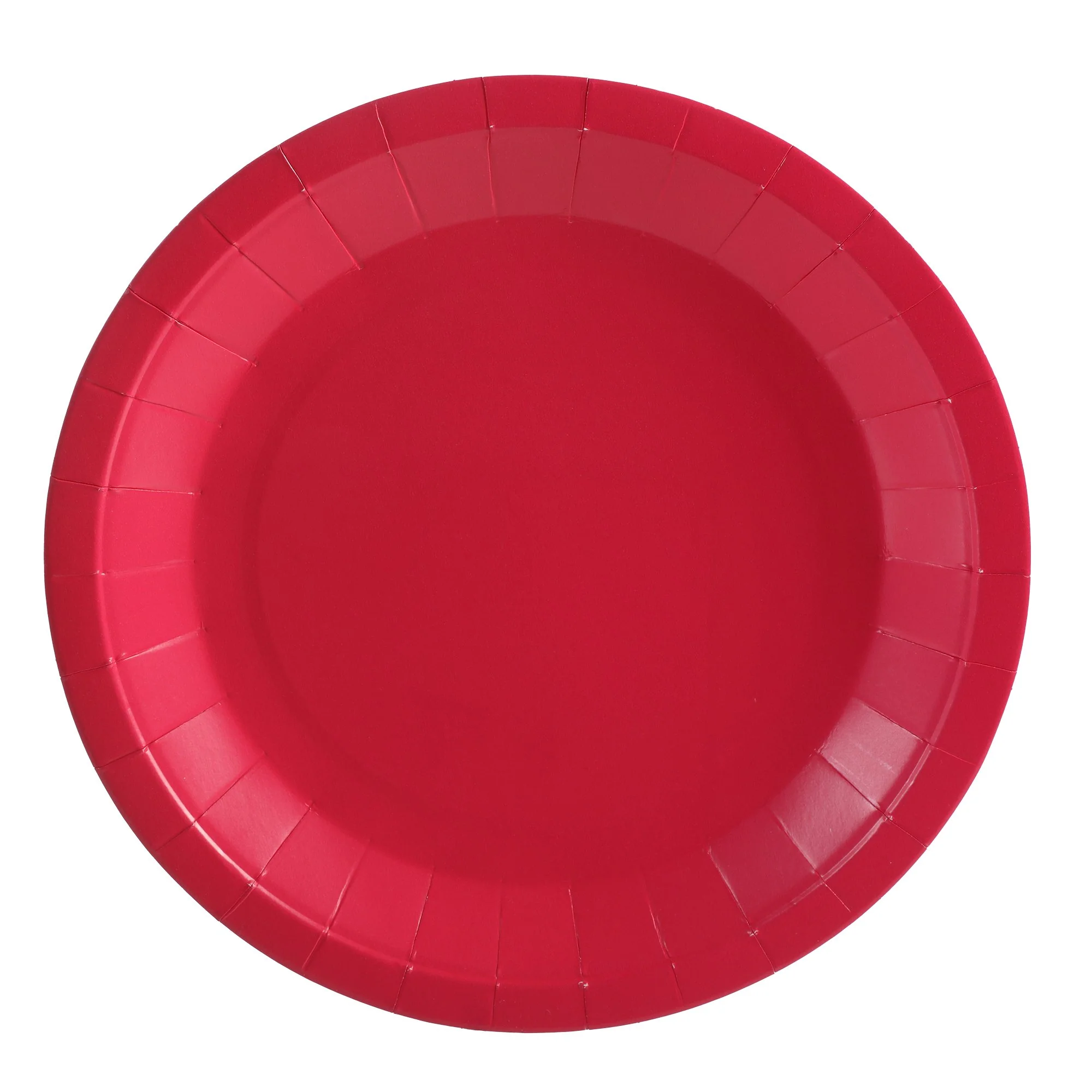 10 assiettes en carton Fuchsia