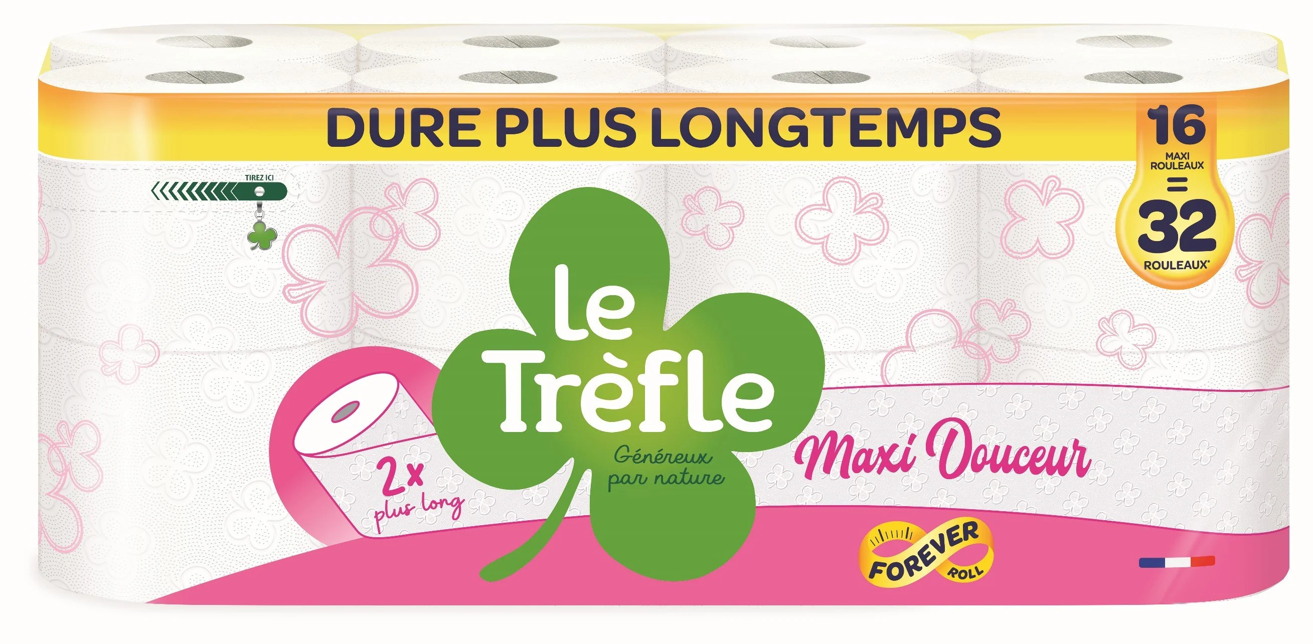 16 maxi rouleaux de papier toilette maxi douceur