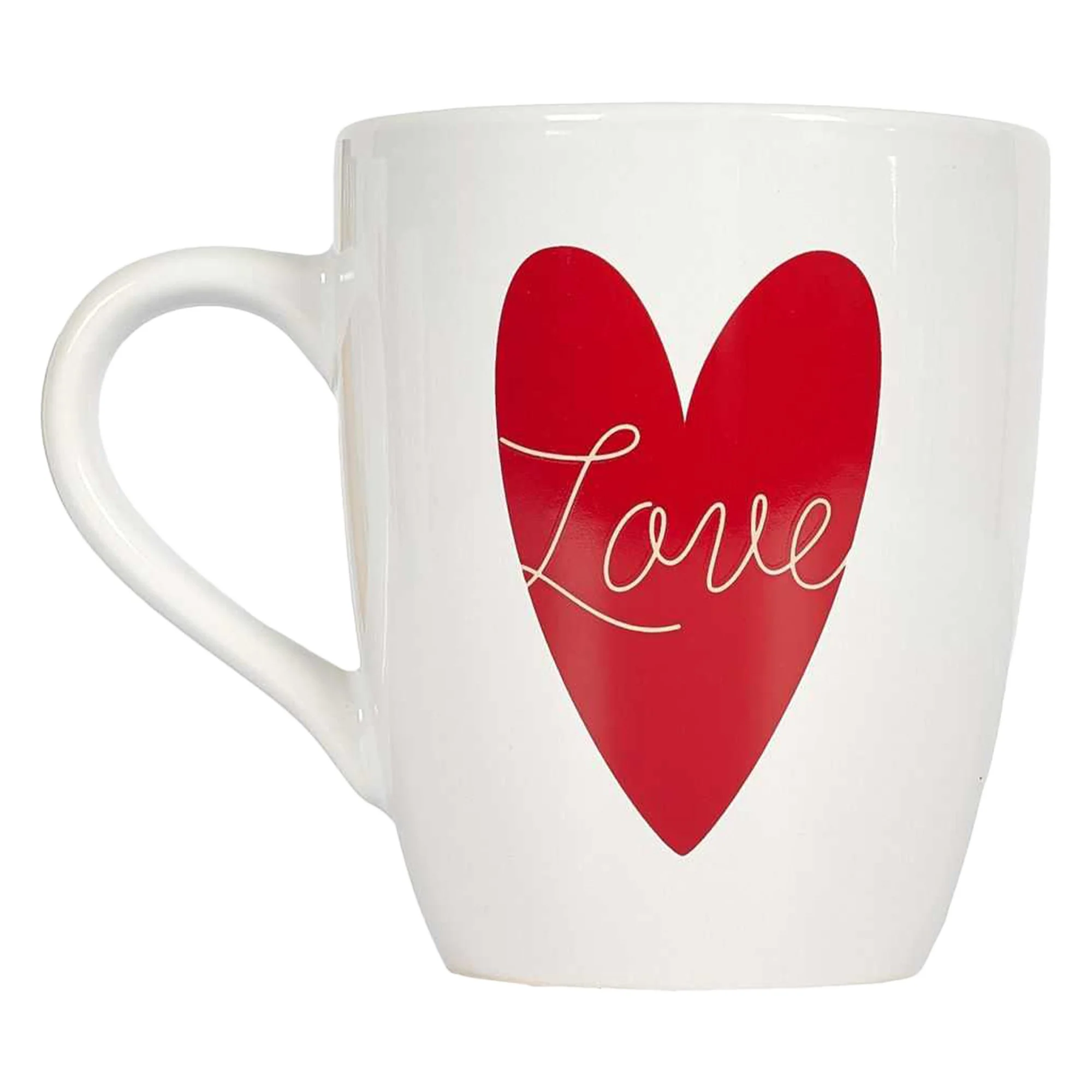 2 Mugs céramique 30 cl cœur avec anse - Image 2