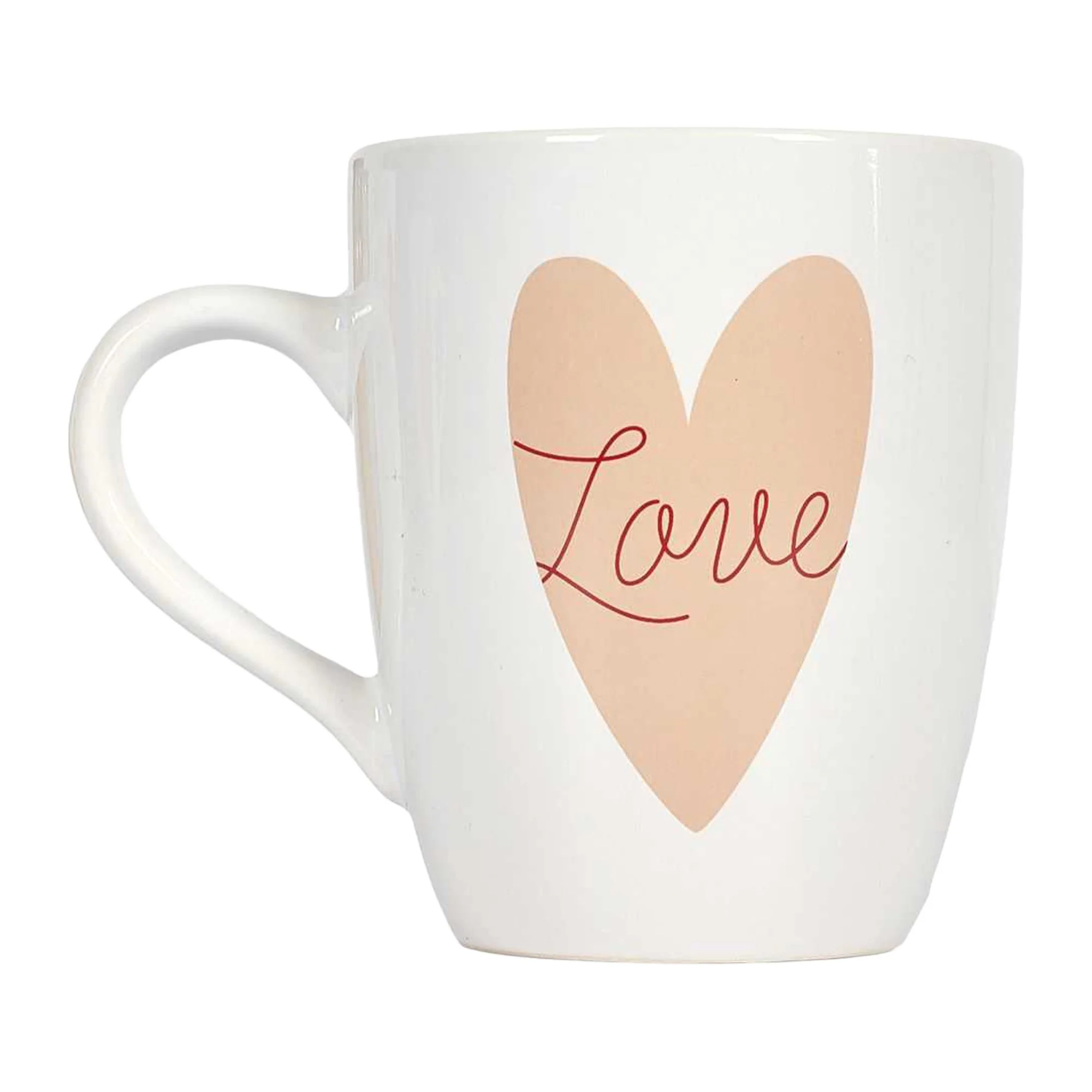 2 Mugs céramique 30 cl cœur avec anse - Image 3
