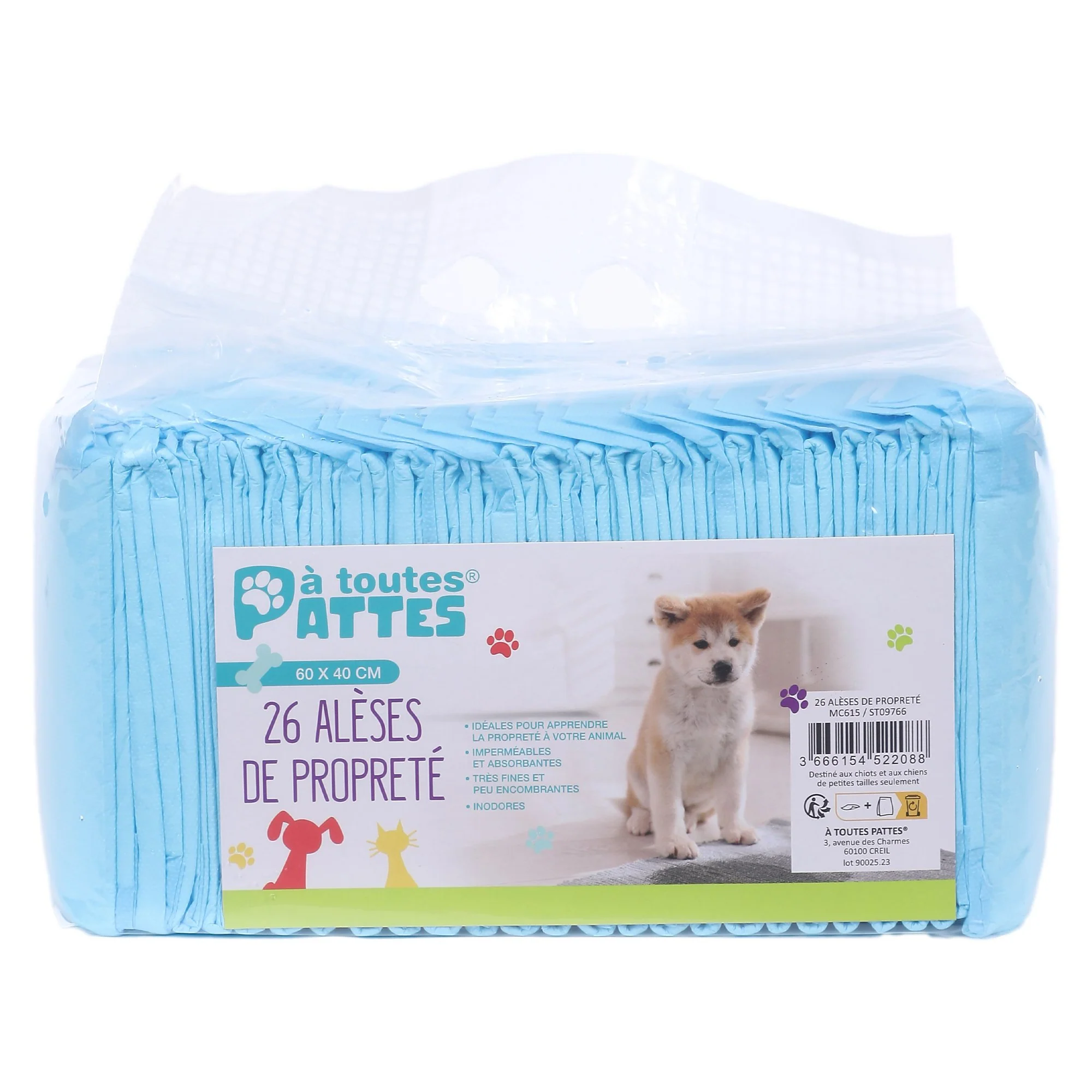 26 alèses de propreté pour chiot