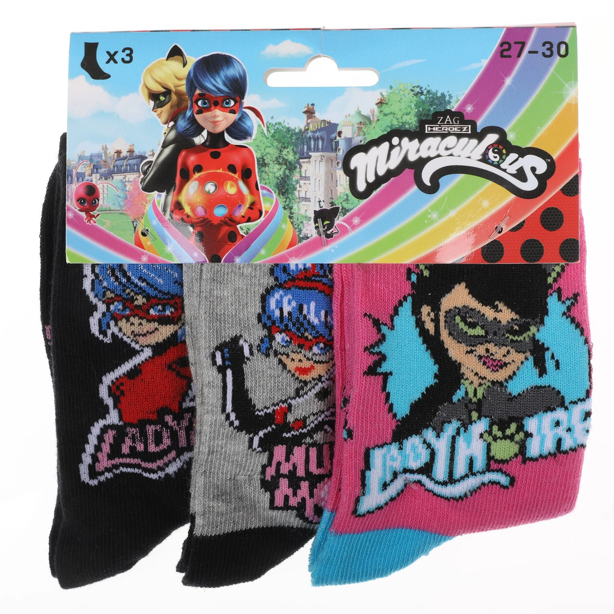 3 paires de chaussettes Miraculous - Image 3
