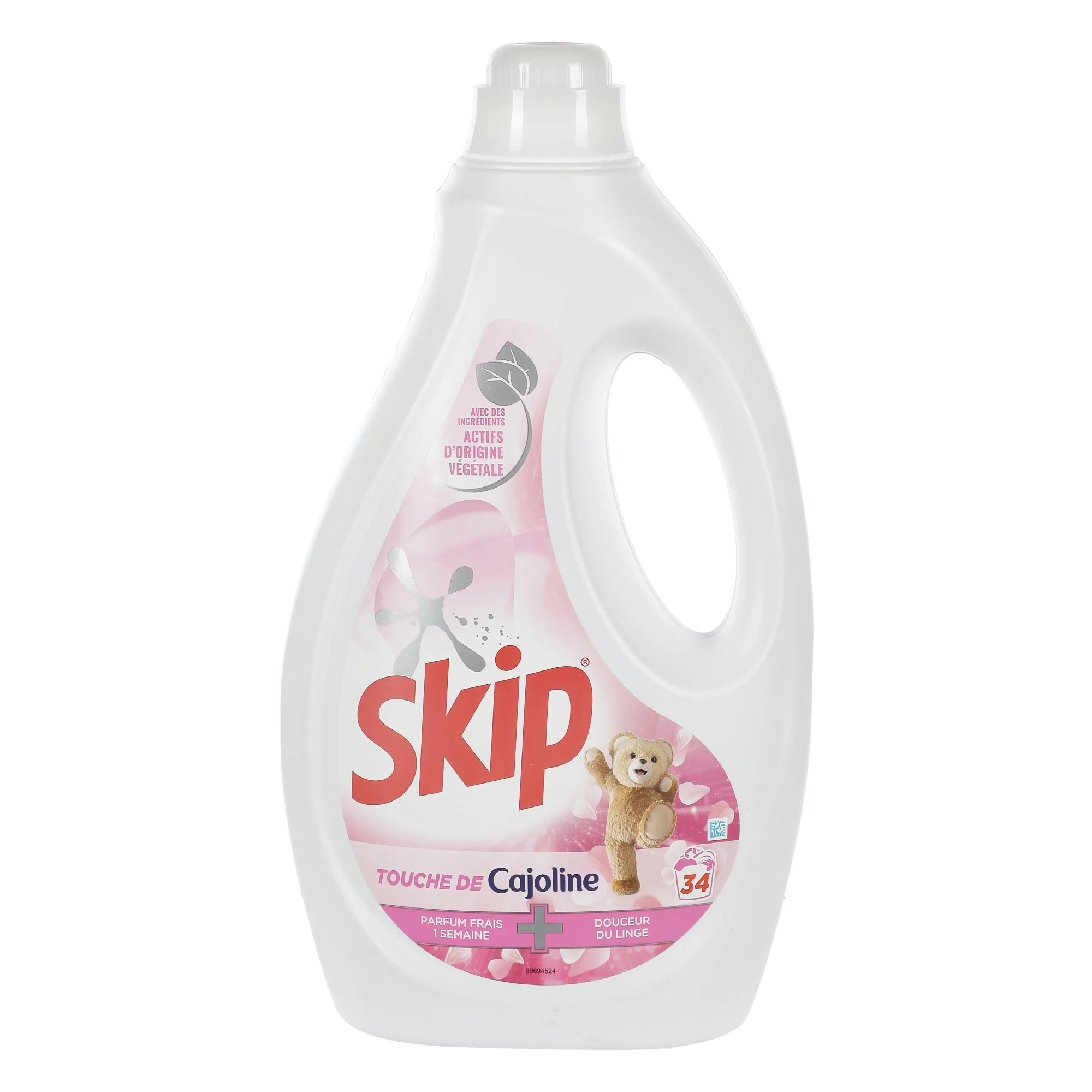 34 doses de lessive liquide touche de cajoline douceur de linge