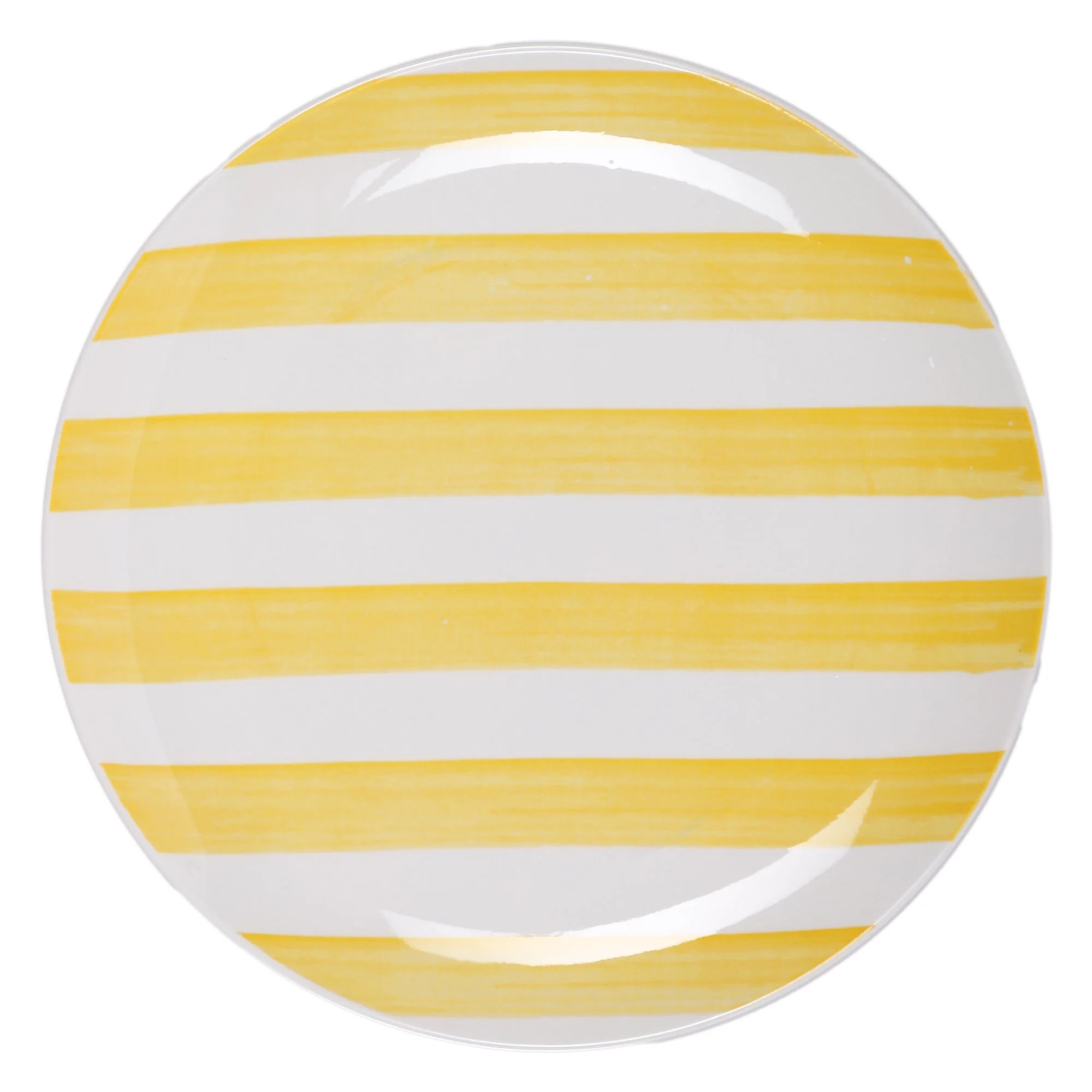 4 assiettes plates en céramique  - Bleu - Image 3