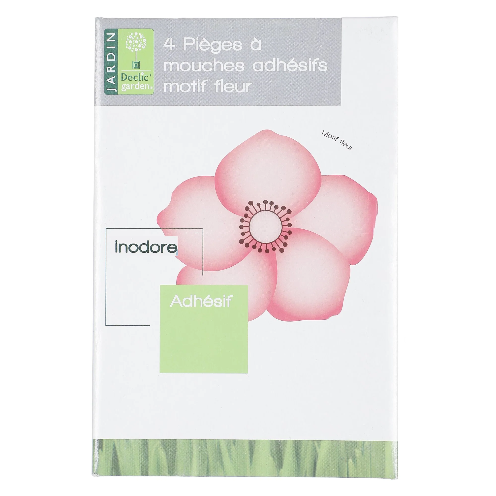 4 pièges à mouches adhésif fleur