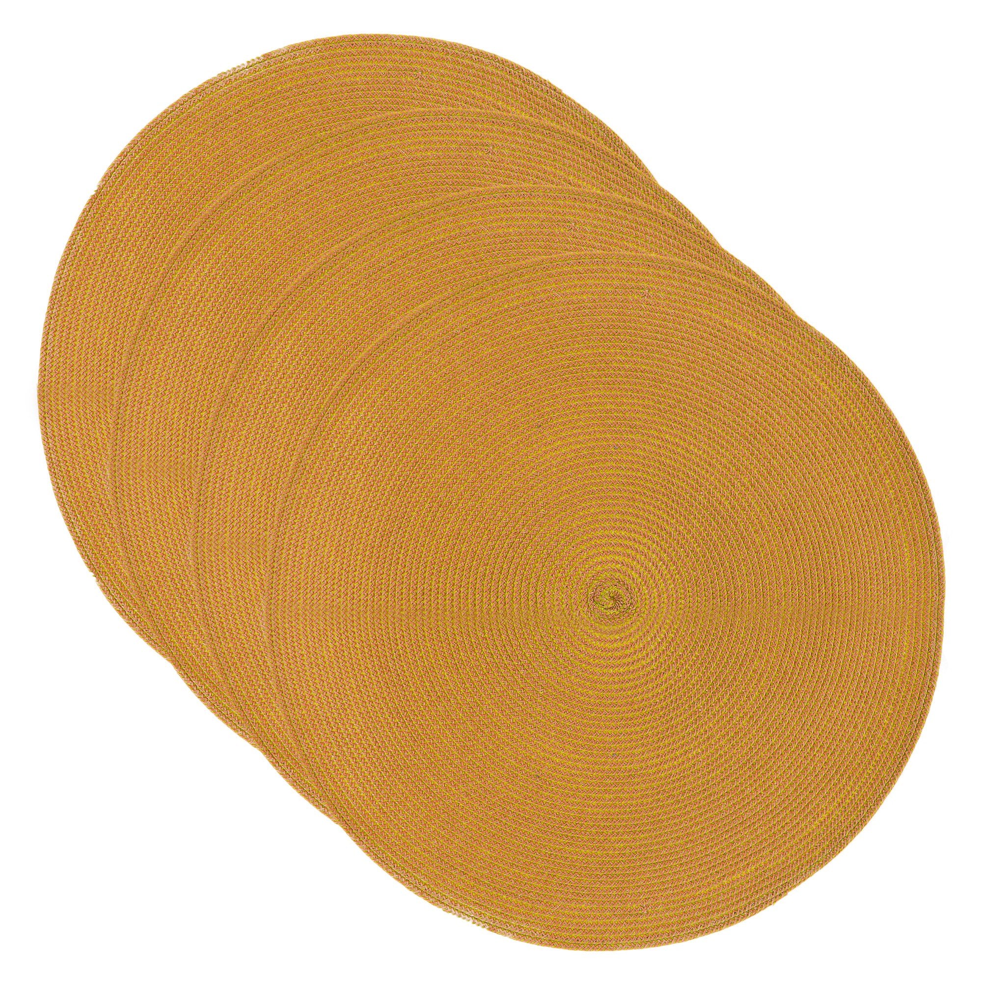 4 sets de table tissés rond