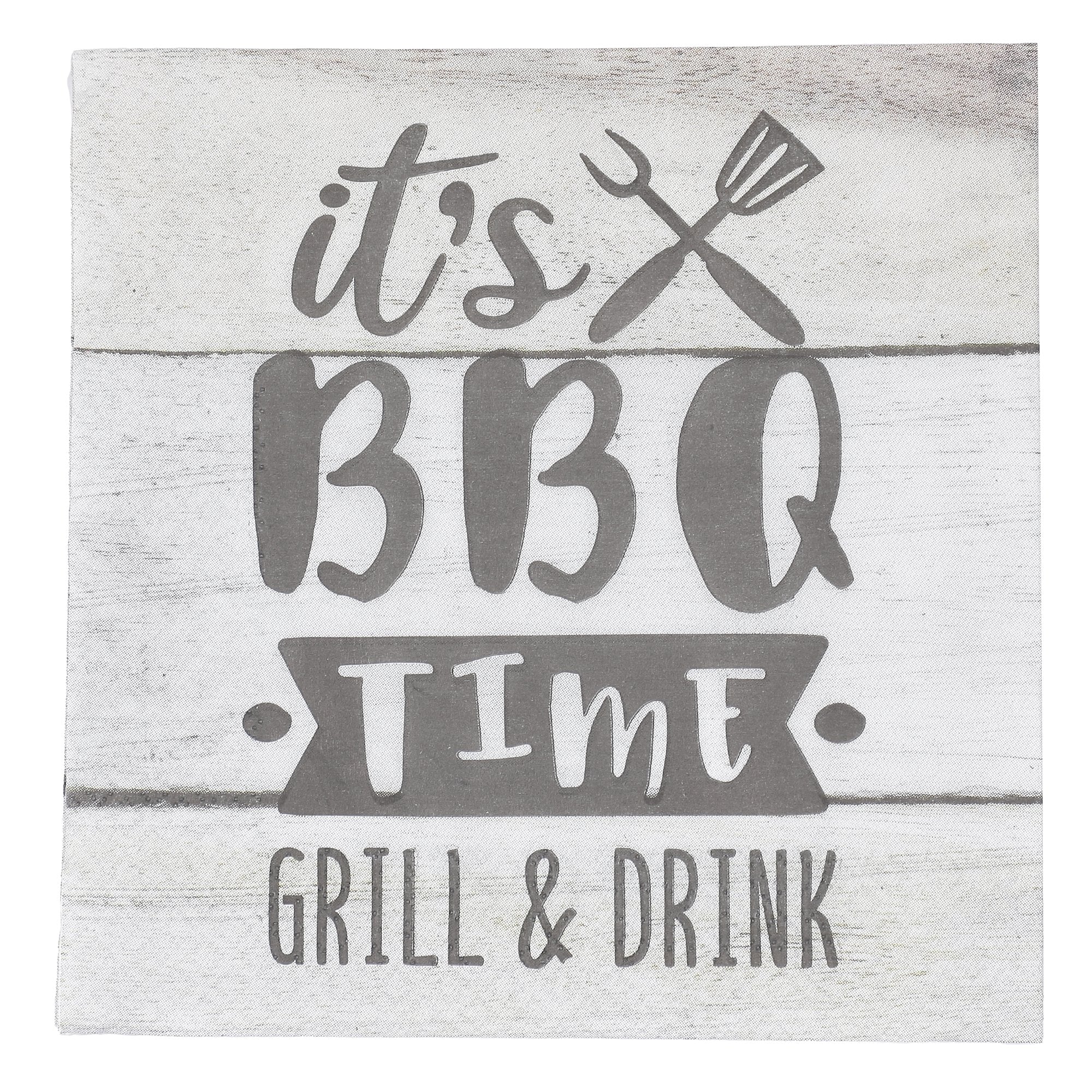 40 serviettes jetables Barbecue time