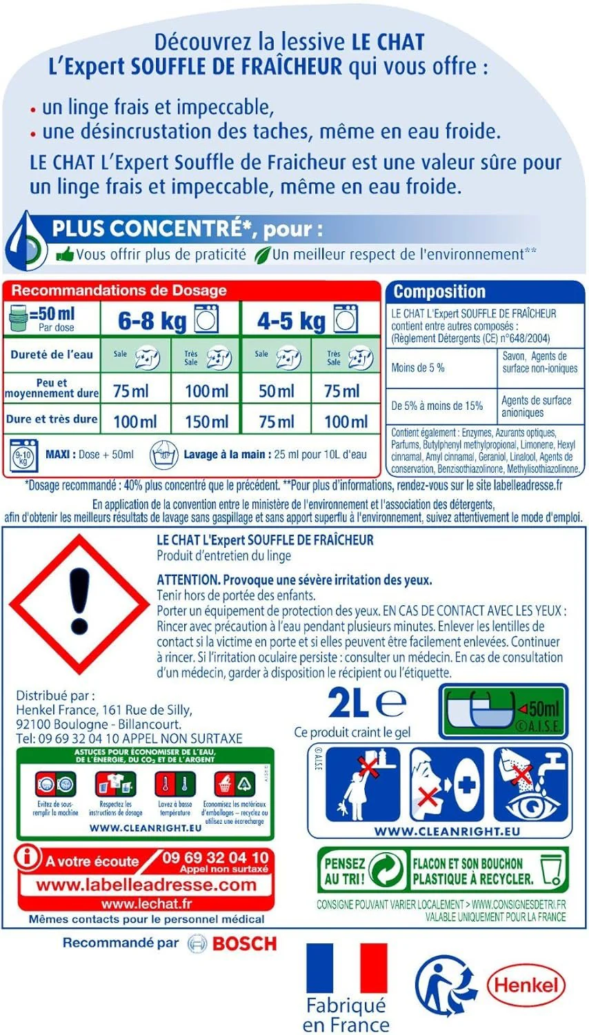 44 doses de lessive liquide souffle de fraicheur - Image 2