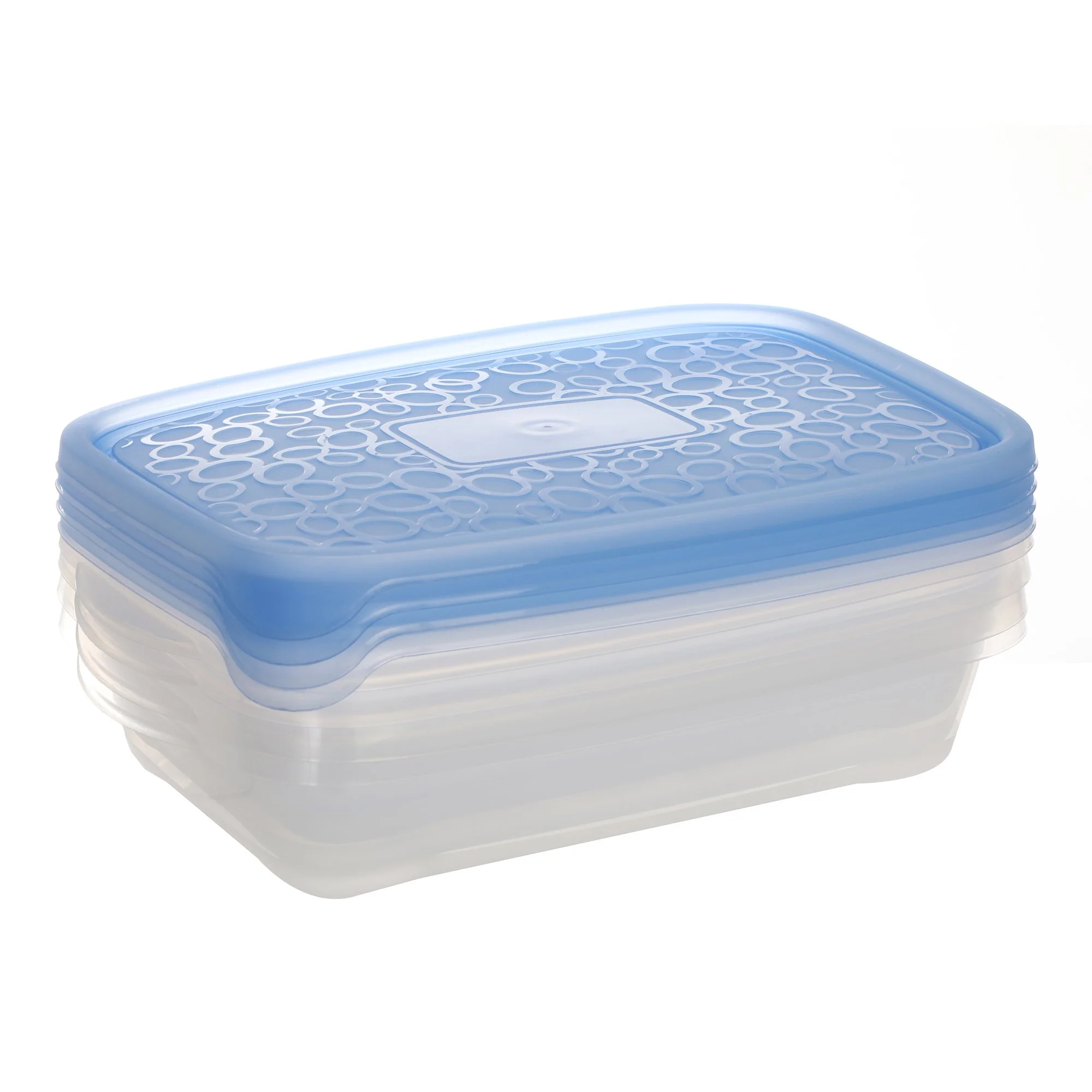 5 boîtes carrées 1,1L en plastique - Image 4