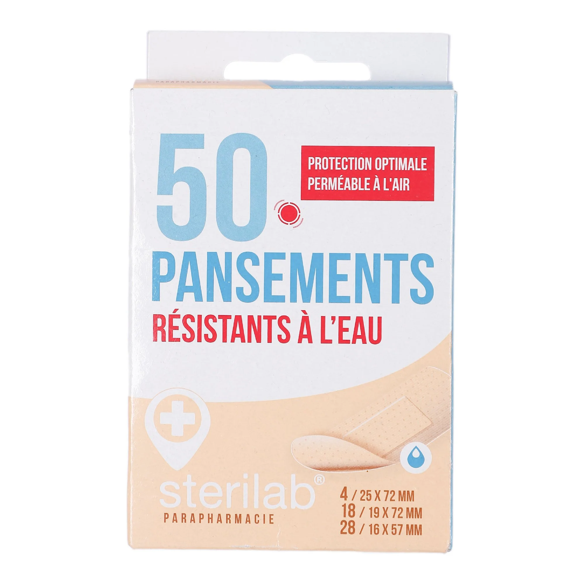 50 pansements résistants à l'eau