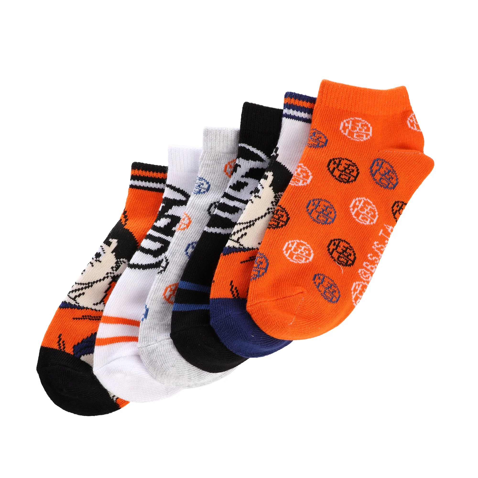 6 paires de chaussettes courtes - Orange - Image 2