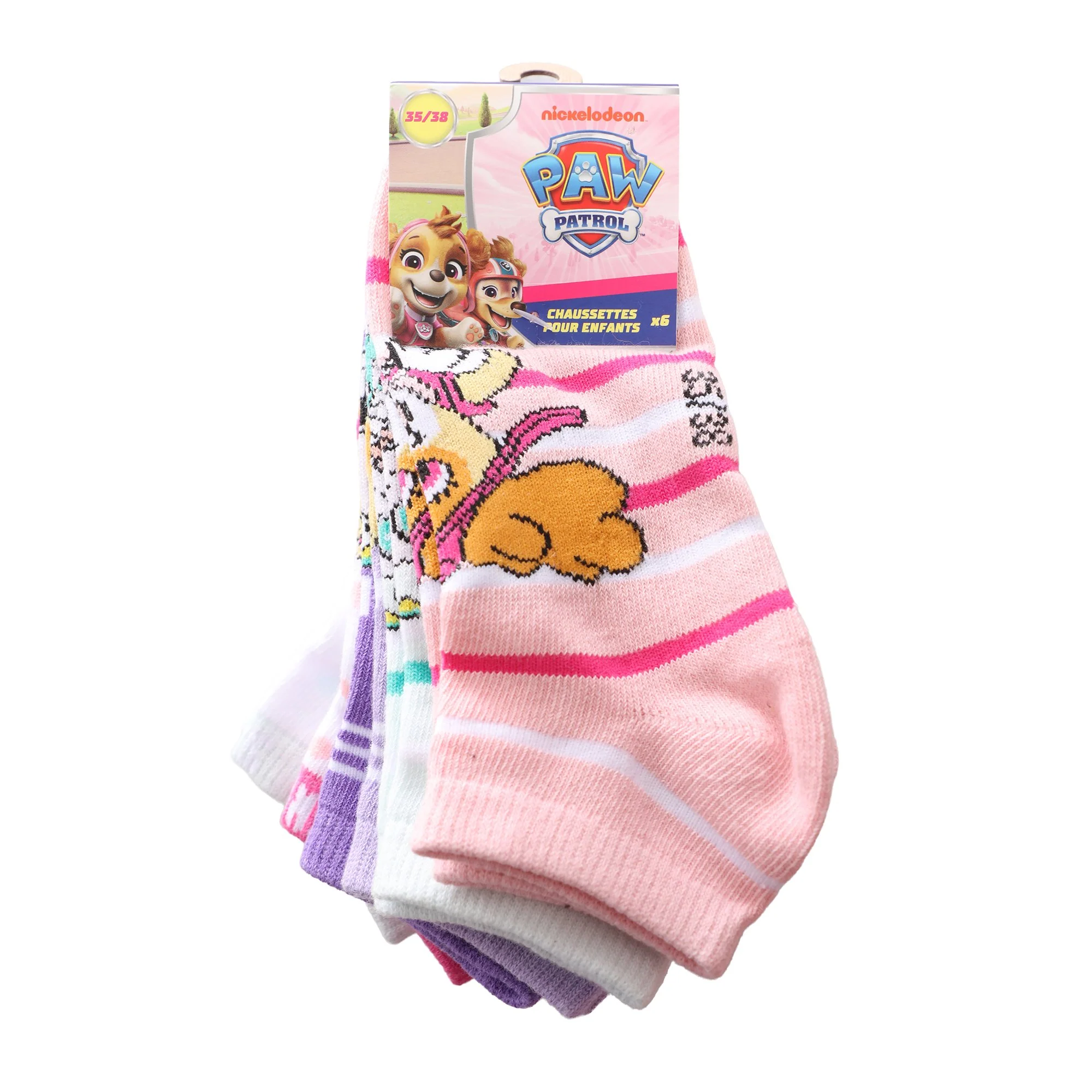 6 paires de chaussettes courtes - Violet