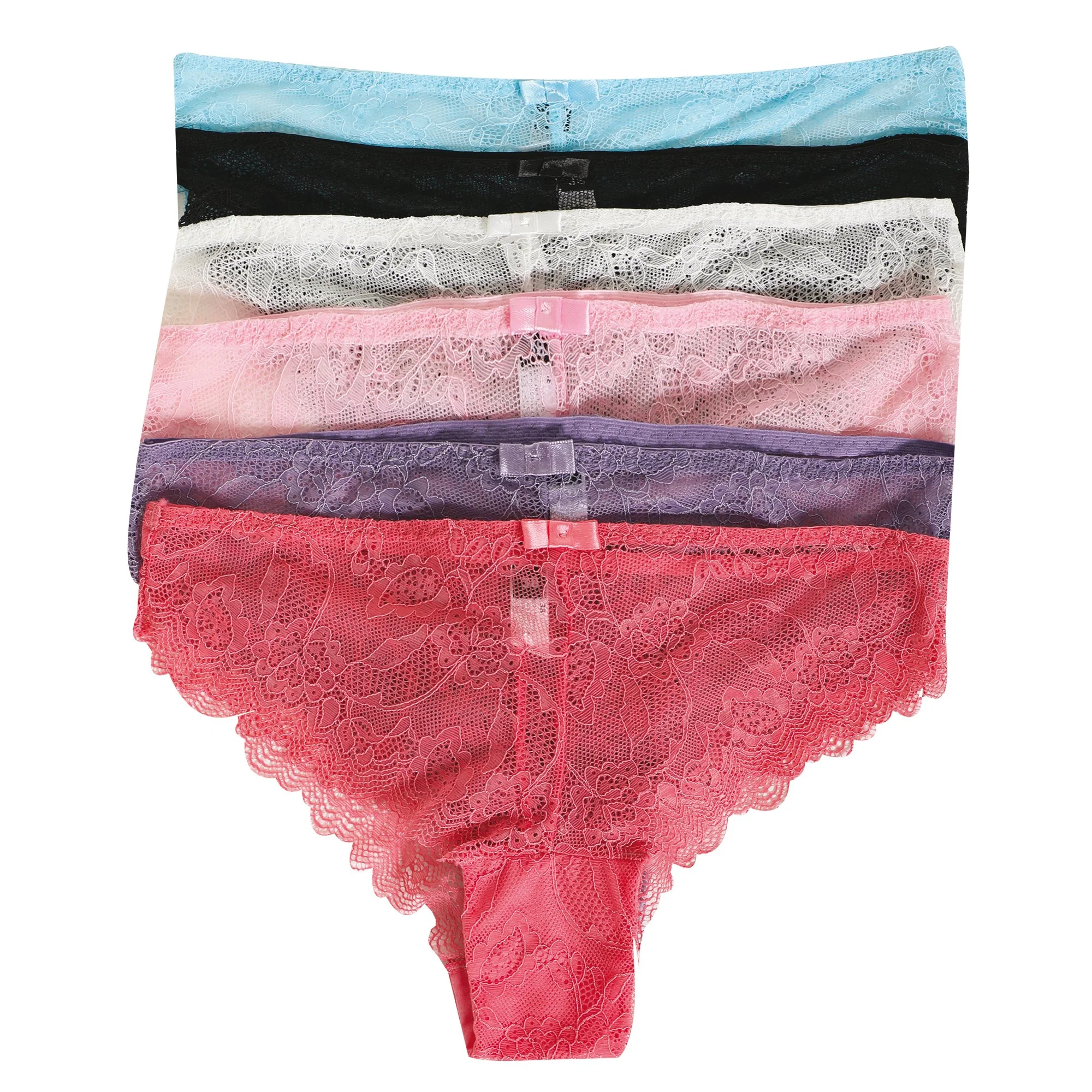 6 tangas en dentelle