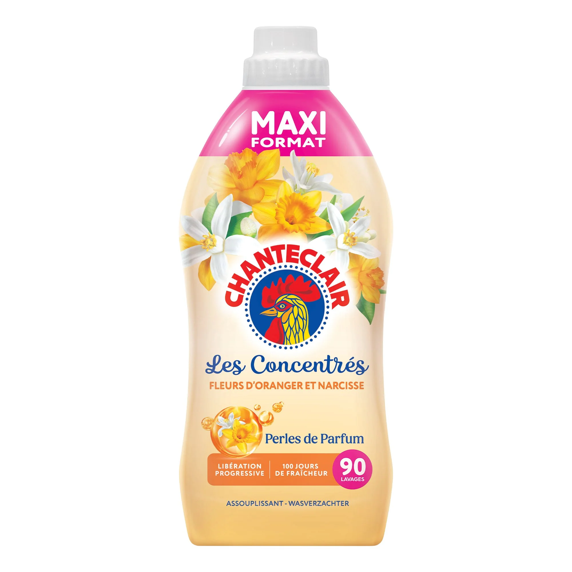 90 doses d'adoucissant fleur d'oranger et narcisse