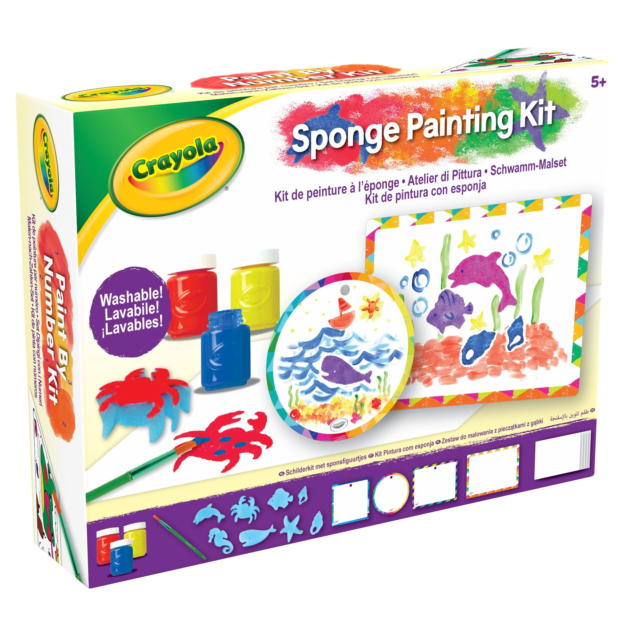 Atelier de peinture à l'éponge