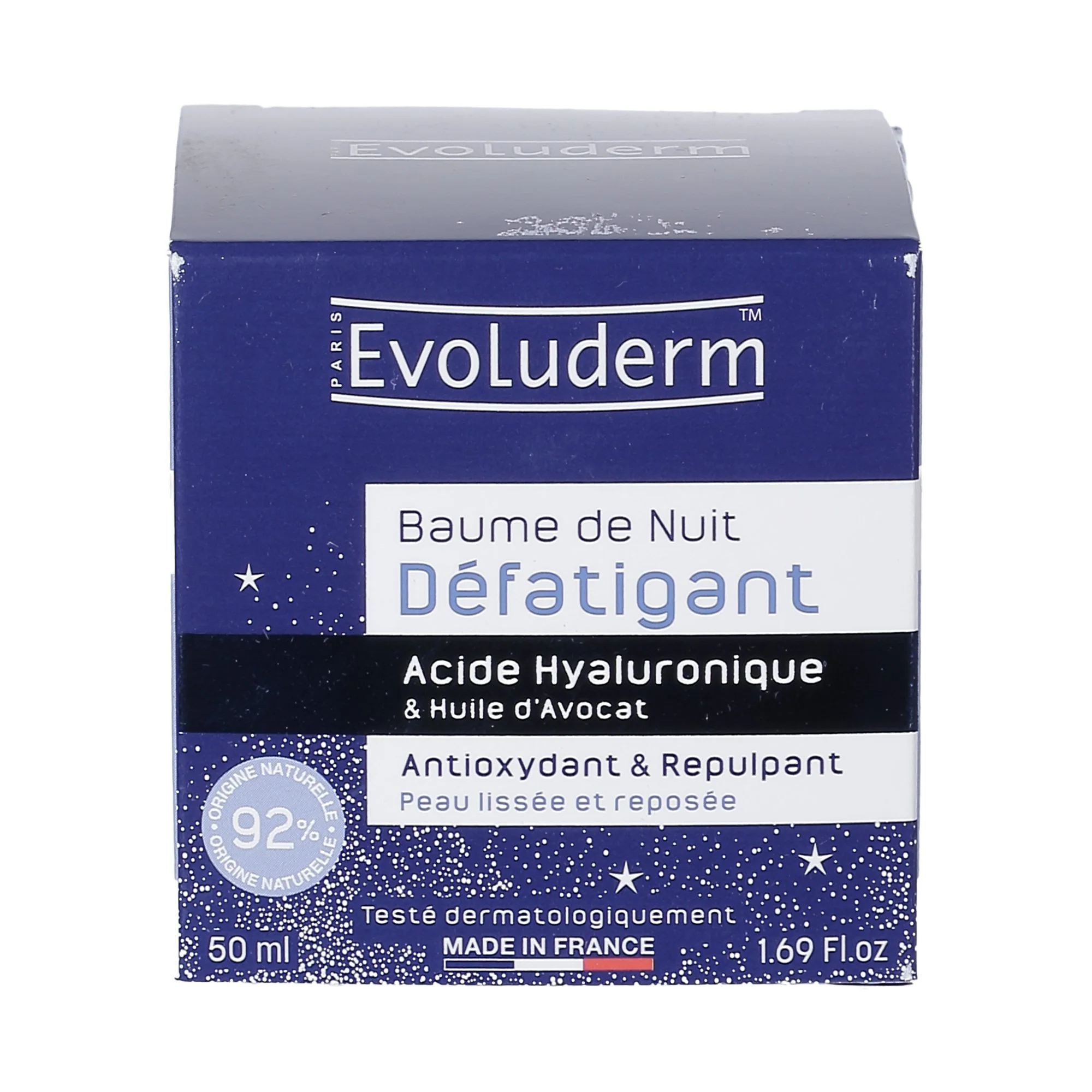 Baume de nuit défatiguant à l'acide hyaluronique