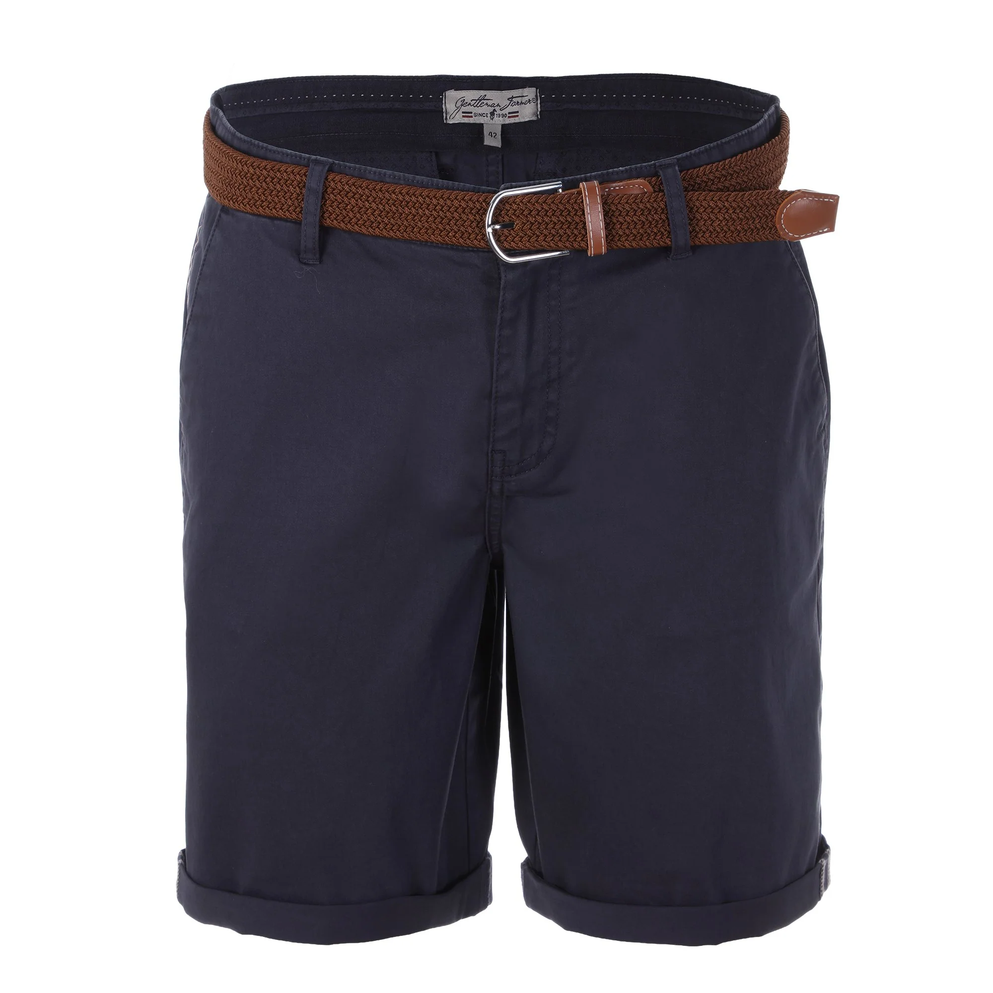 Bermuda avec ceinture - Bleu foncé
