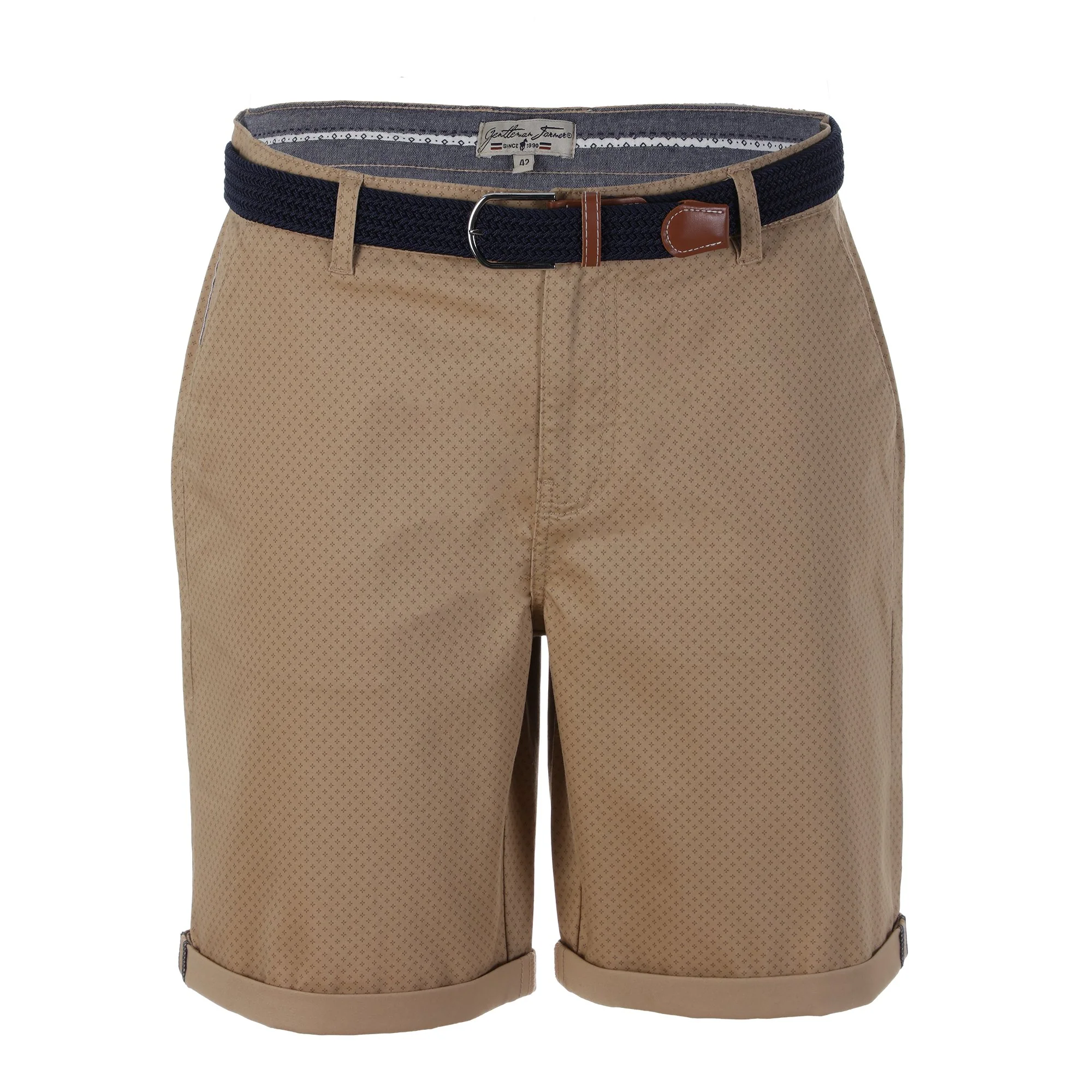 Bermuda avec ceinture - Marron