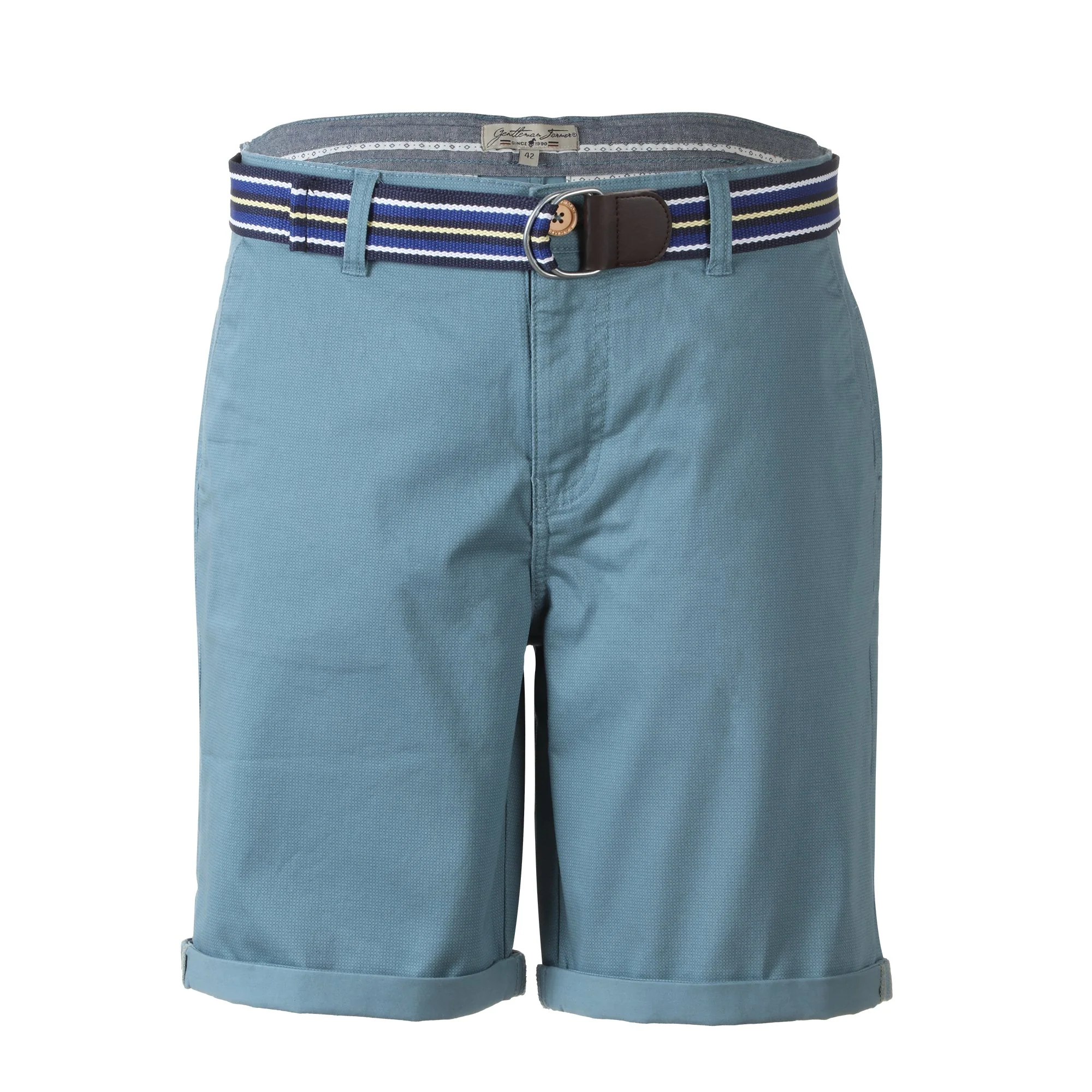 Bermuda en satin avec ceinture  - Imprimé - Image 3