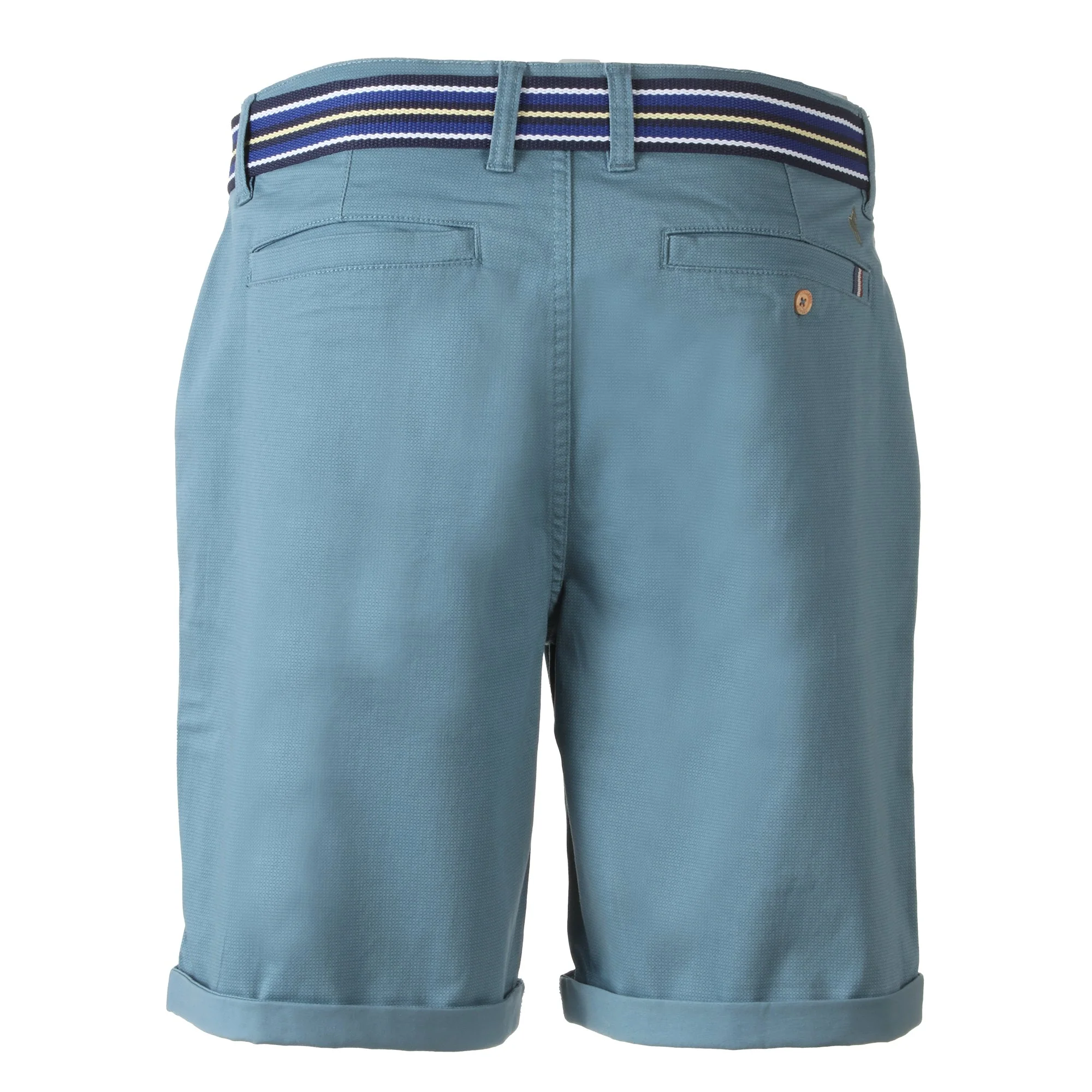 Bermuda en satin avec ceinture  - Imprimé - Image 4