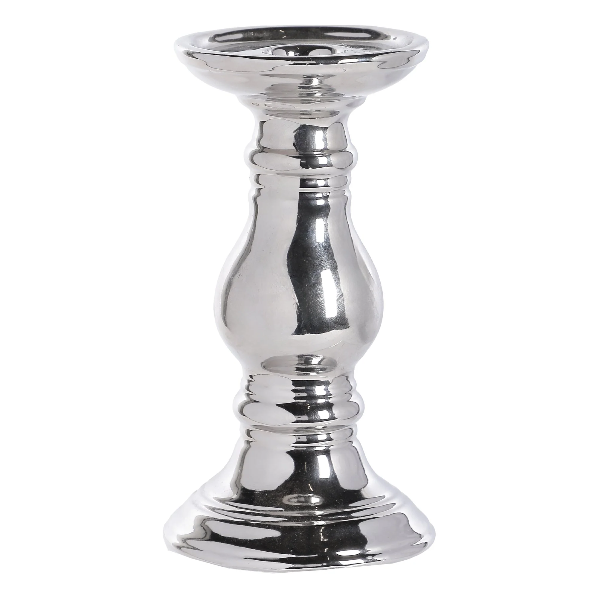 BOUGEOIR METAL DORE 9.5X9.5X17.5CM