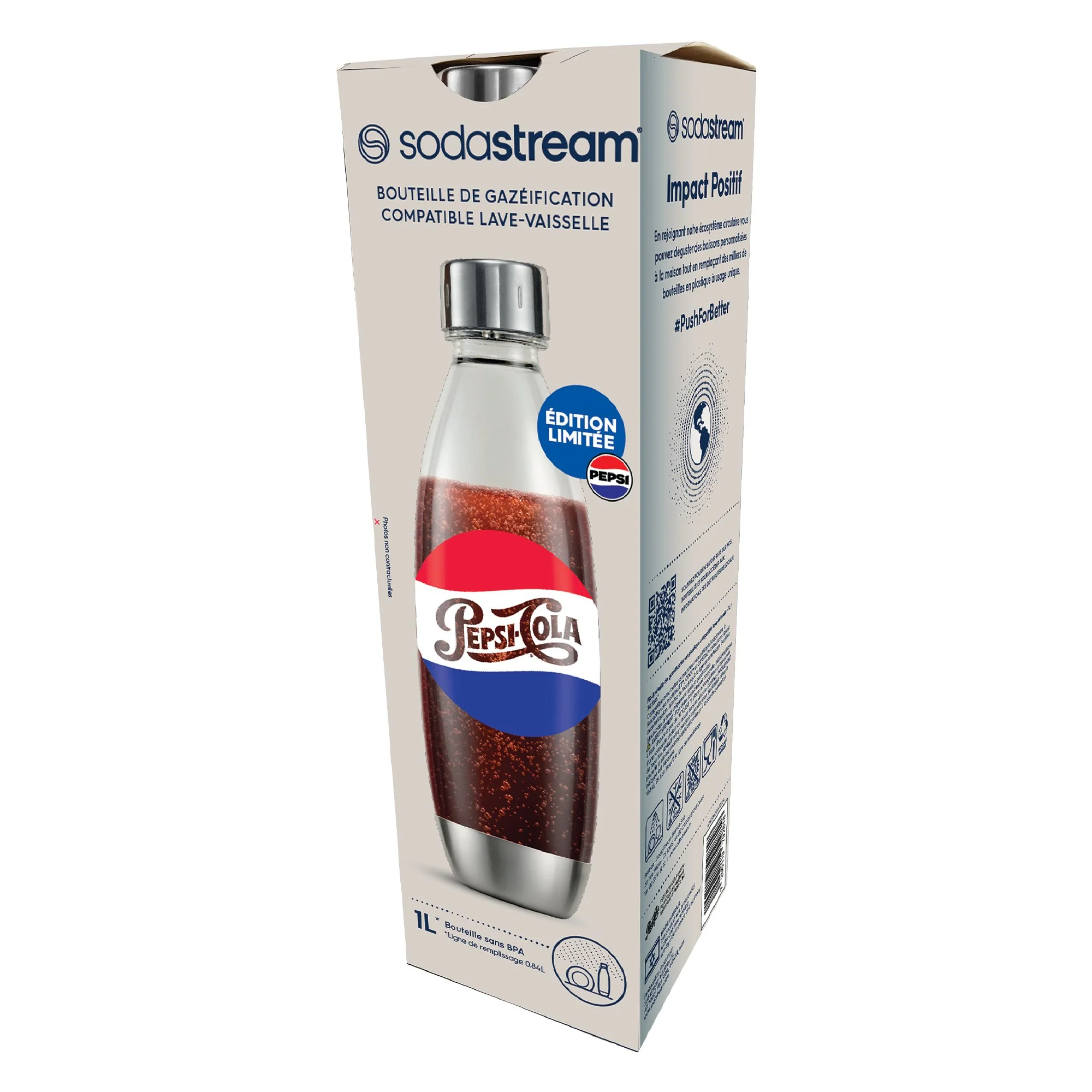 Bouteille lave vaisselle 1L Fuse Metal PEPSI - Edition limitée