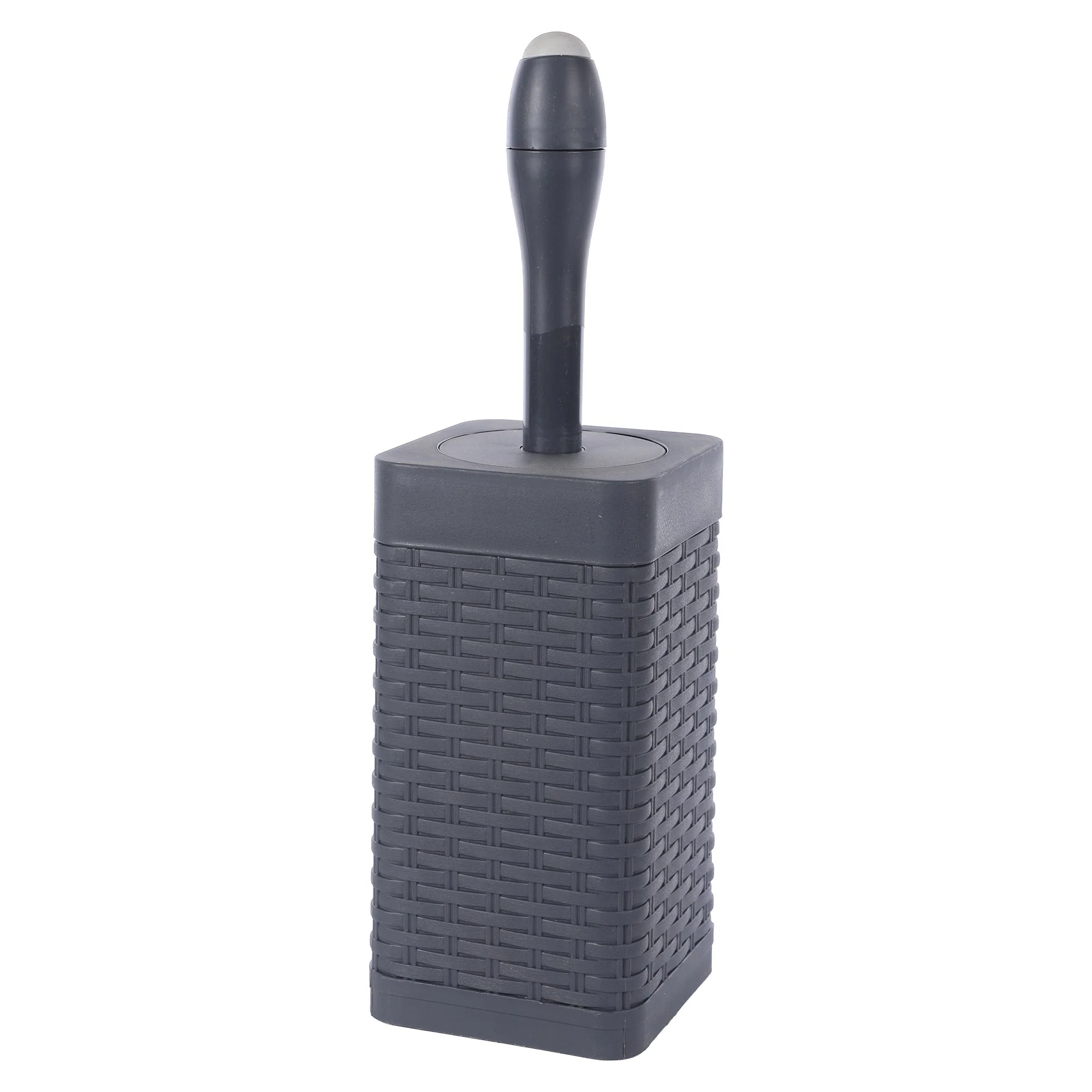 Brosse WC Carrée avec réservoir + support - Blanc