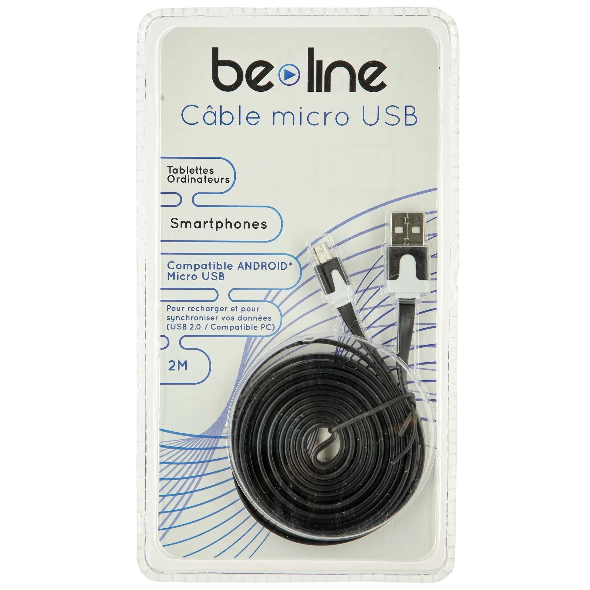 Câble 2 mètres micro USB