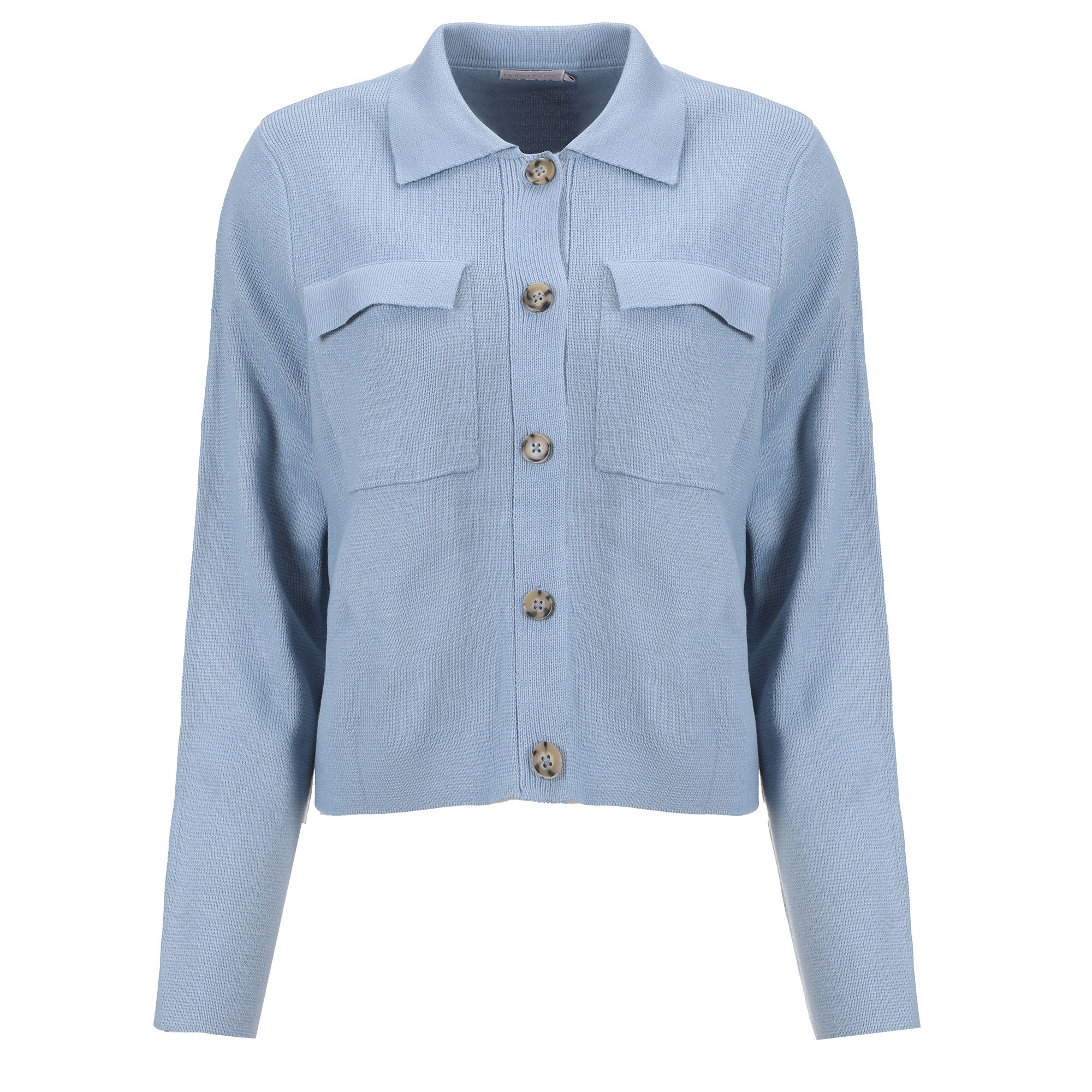 Cardigan avec boutons - Bleu - Image 3