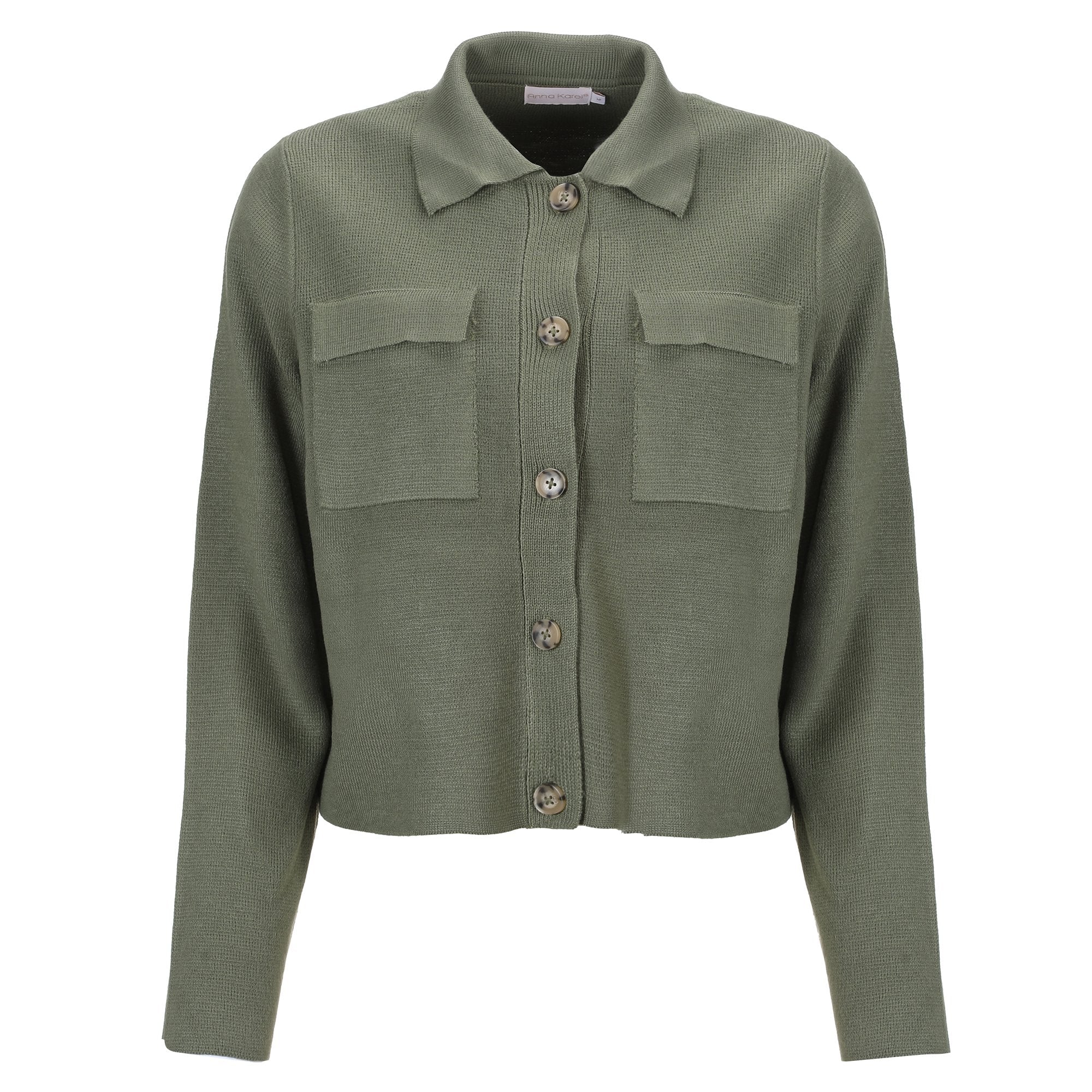 Cardigan avec boutons - Kaki