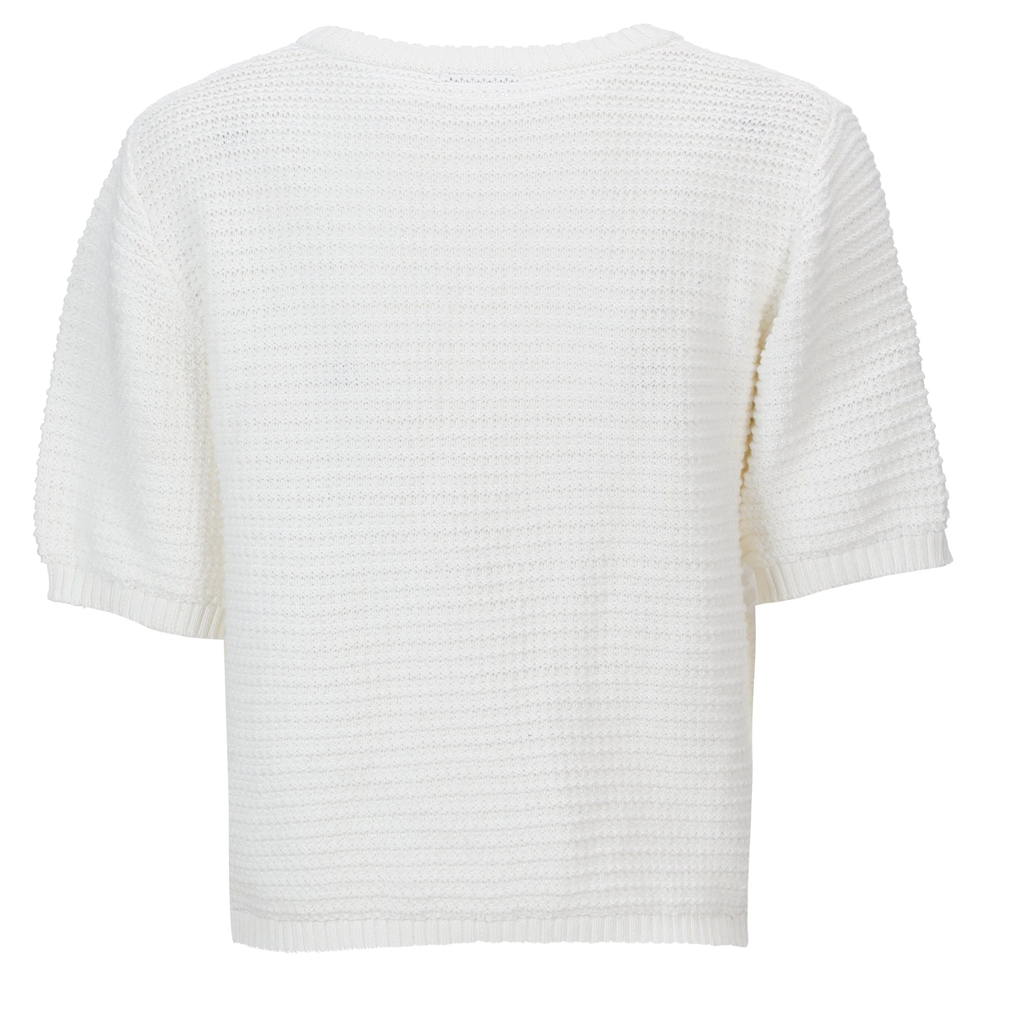 Cardigan col rond - Blanc - Image 2