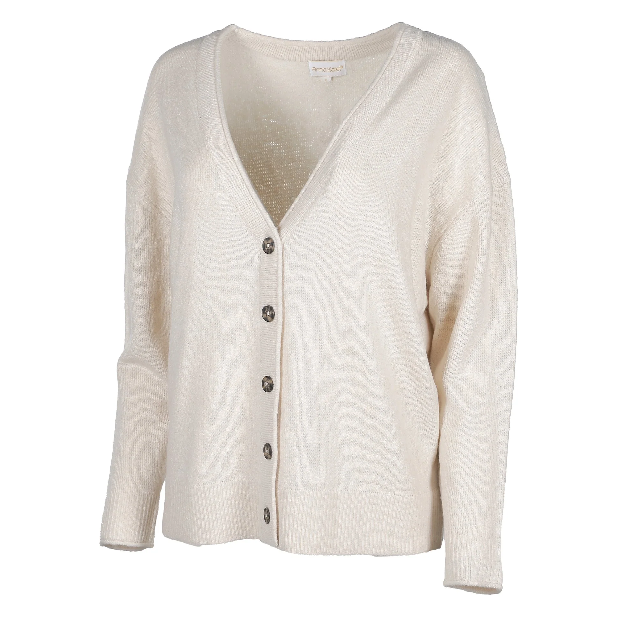 Cardigan en maille  - Noir - Image 2