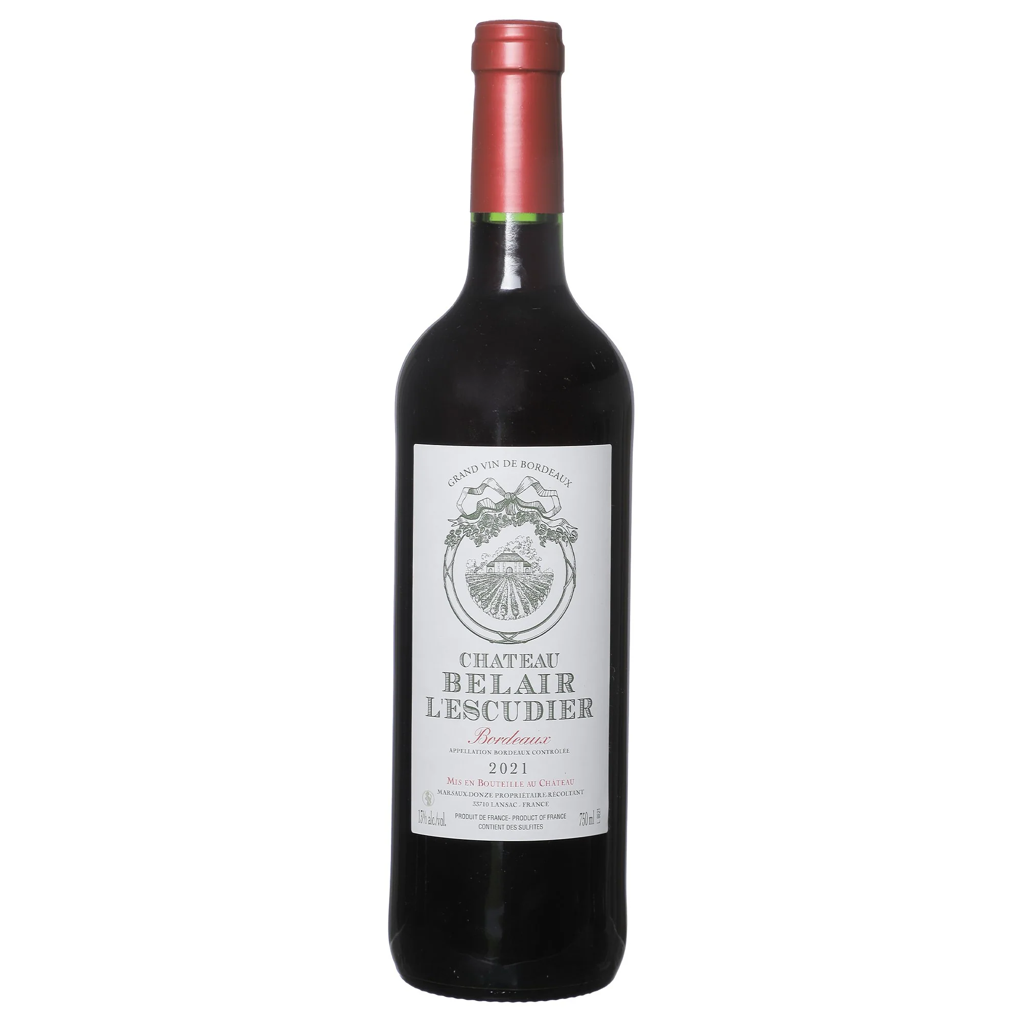 Chateau belair l'Escudier AOC 2021 12% / 13%