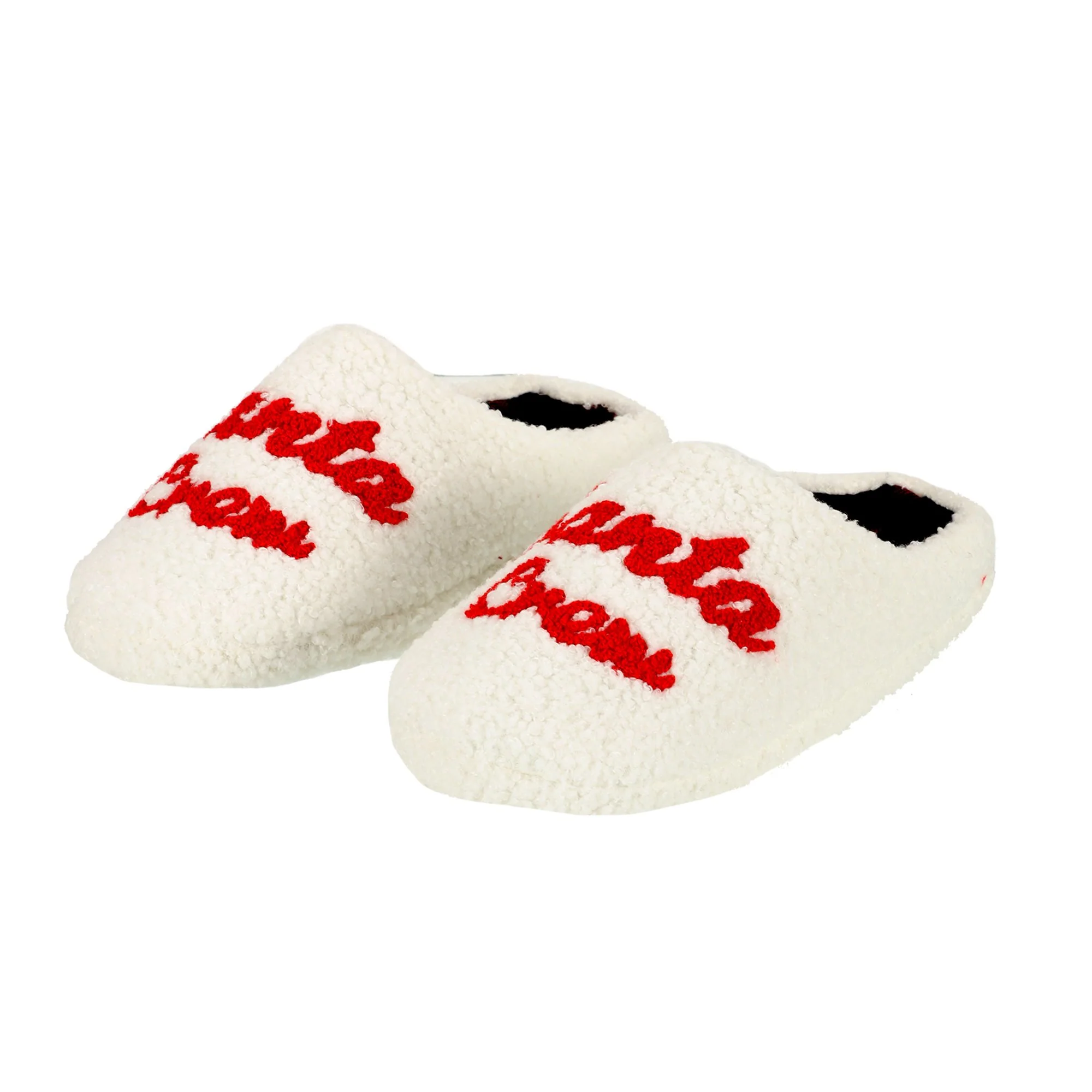 Chaussons bouclette Santa crew 36/41 - Blanc