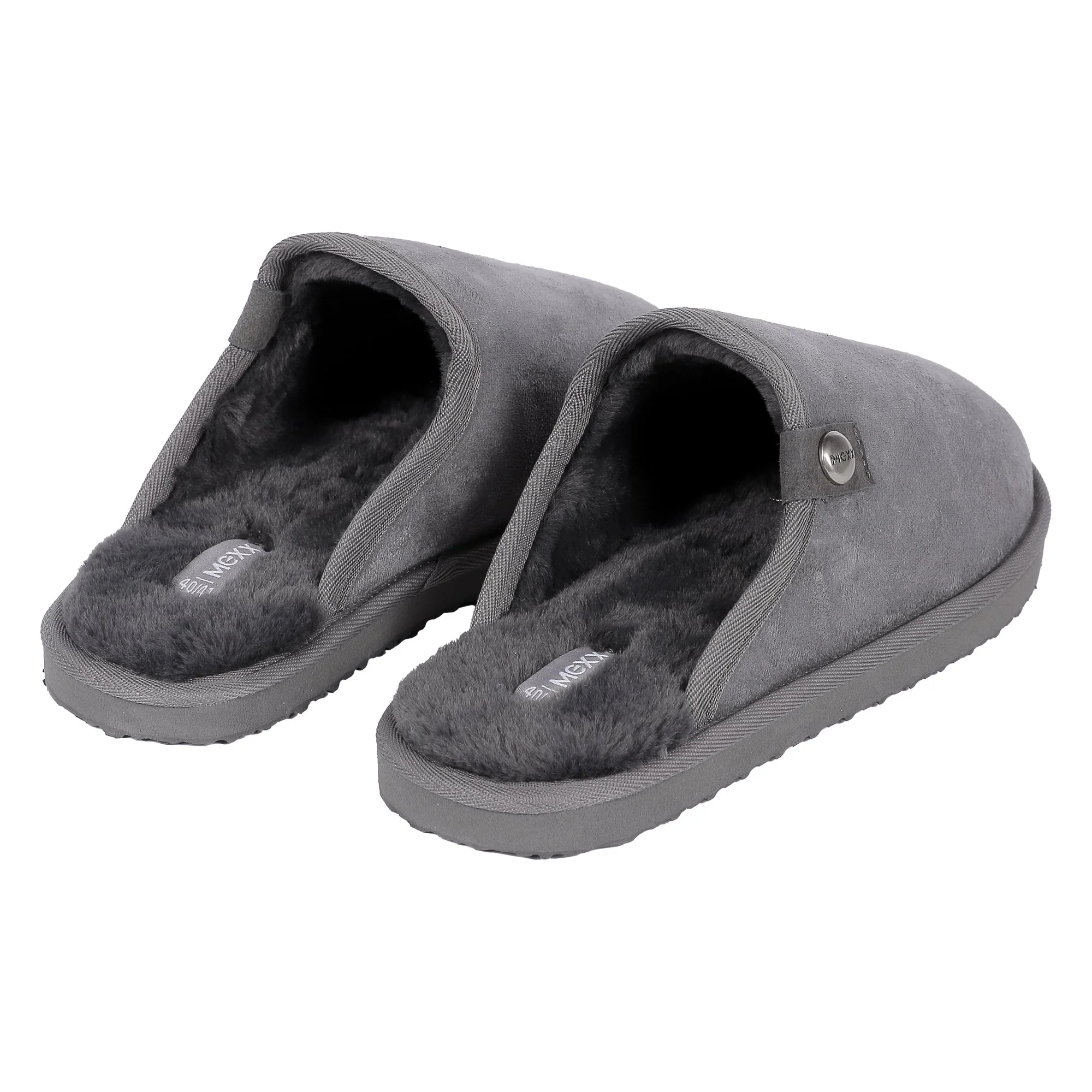 Chaussons fourrés - Gris - Image 2