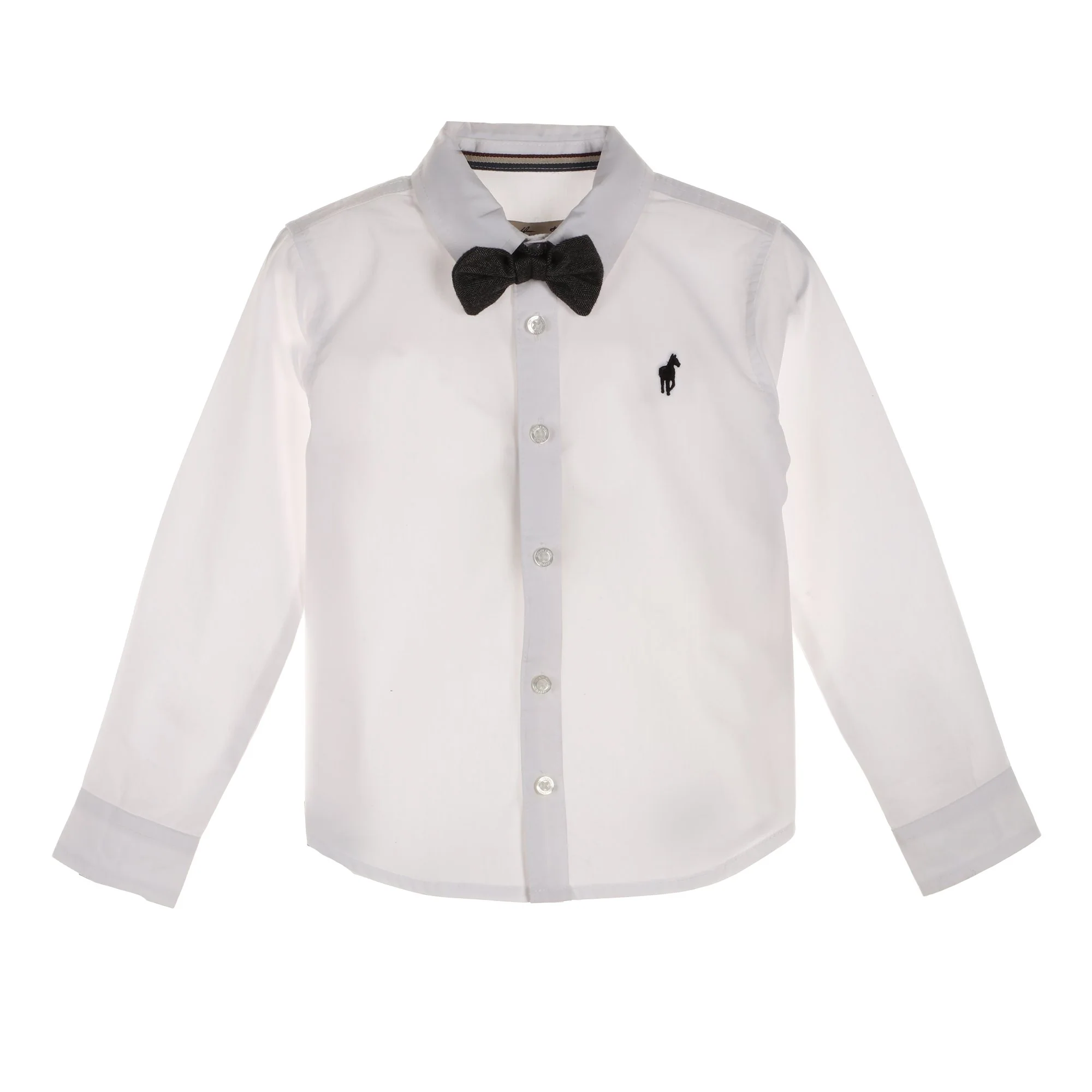 Chemise avec nĆud papillon 3/12 ans - Blanc