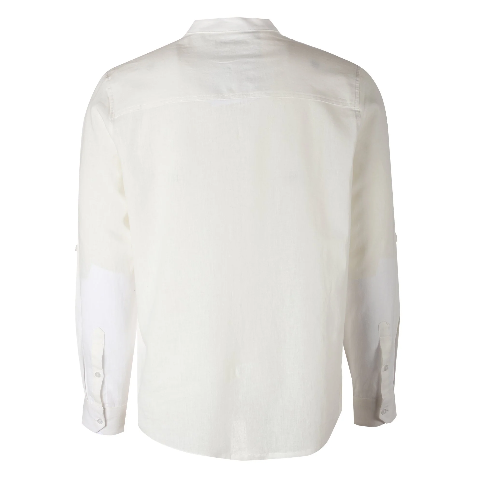 Chemise col mao - Beige - Image 2