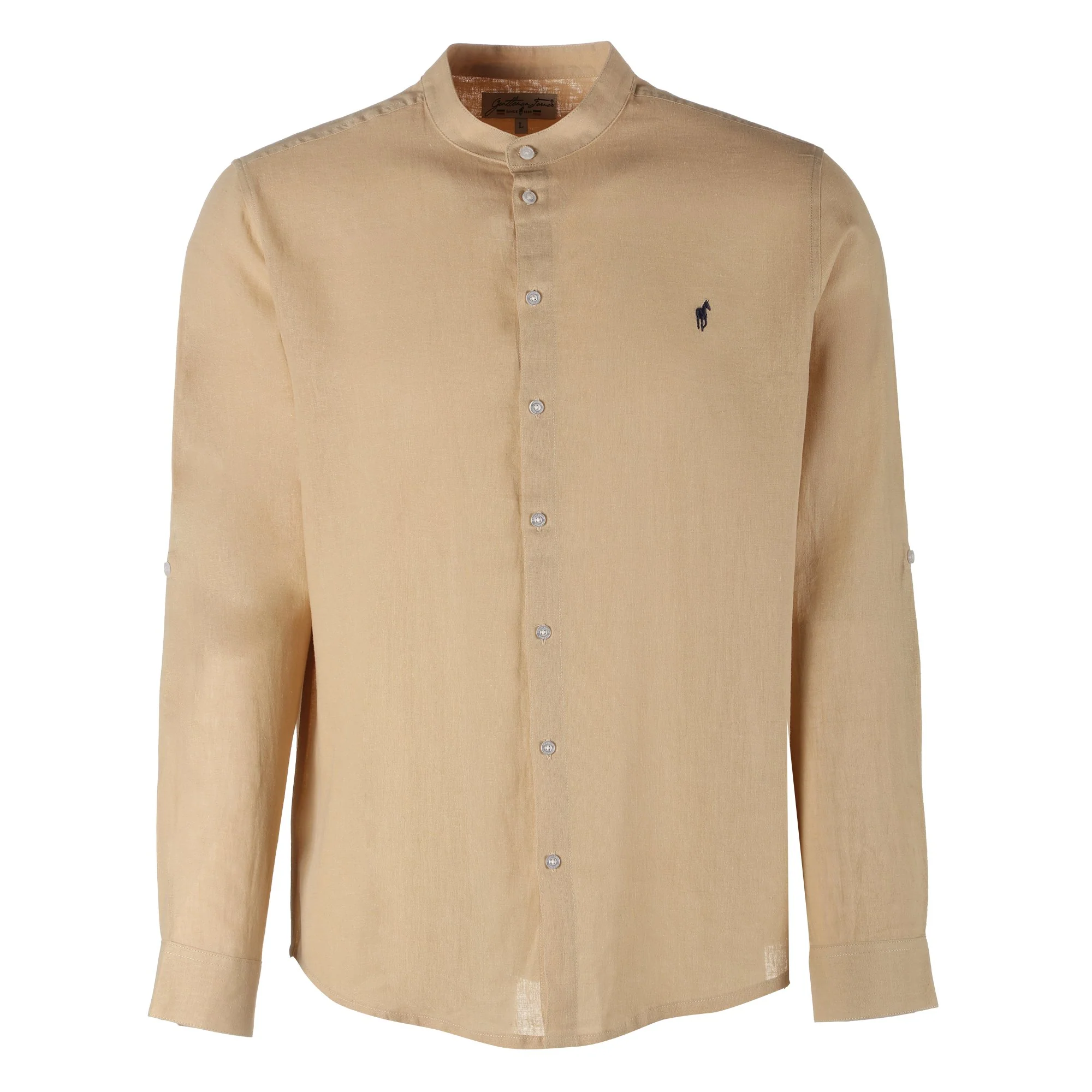 Chemise col mao - Beige