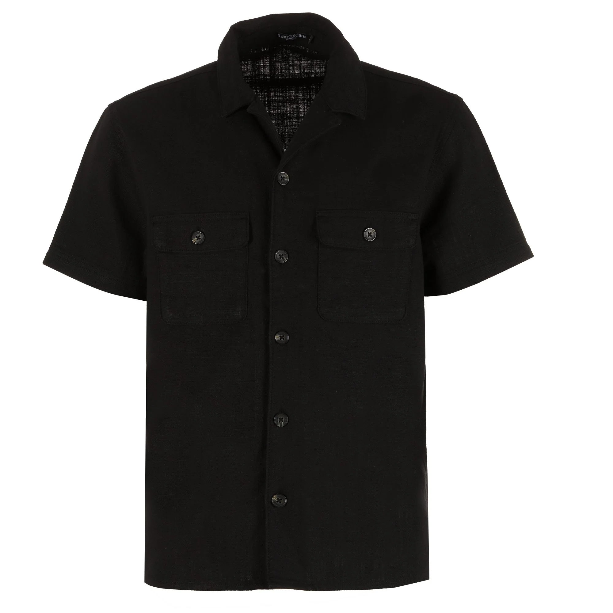 Chemise double poches - Noir
