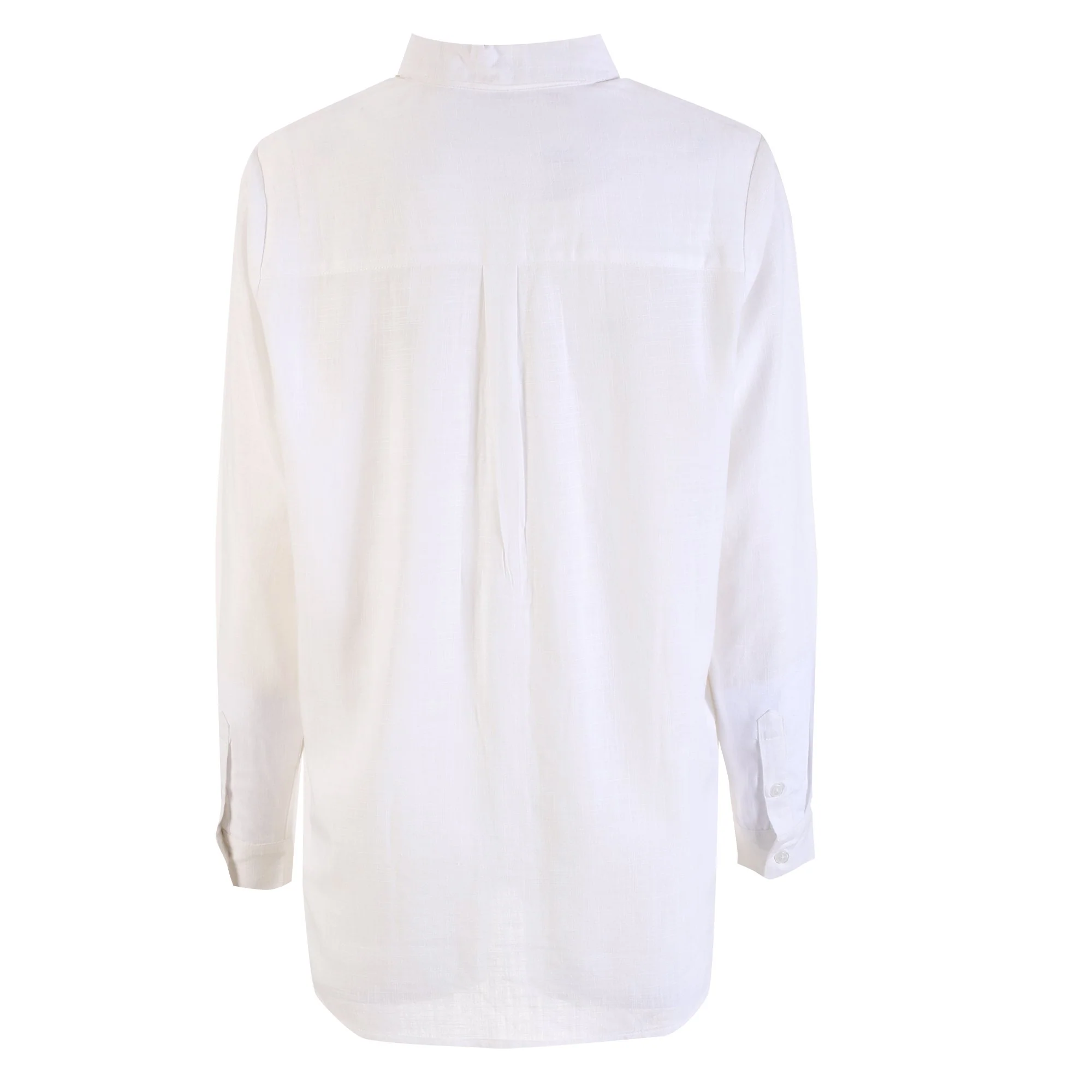 Chemise en lin mélangé  - Blanc - Image 2