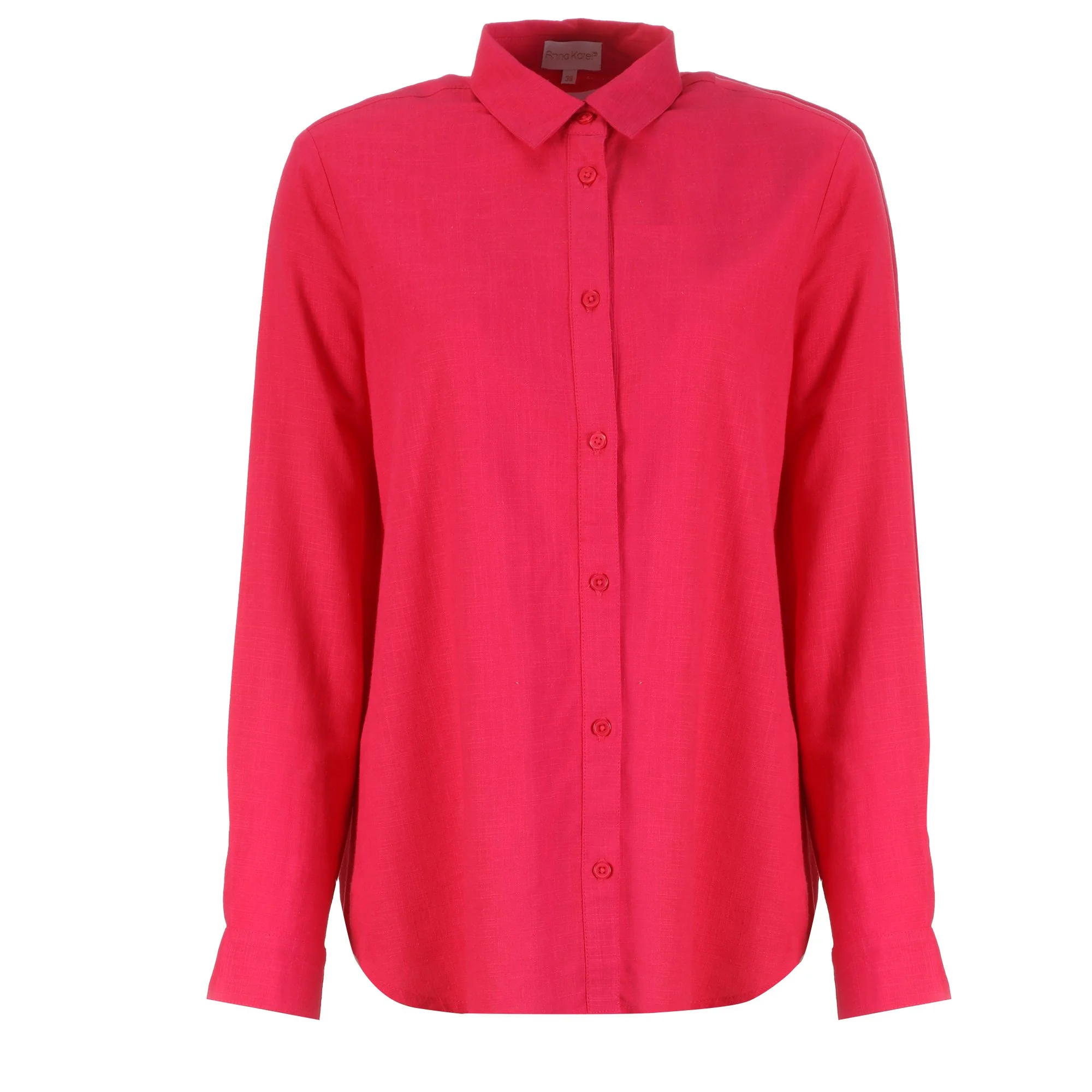 Chemise en lin mélangé - Bleu clair