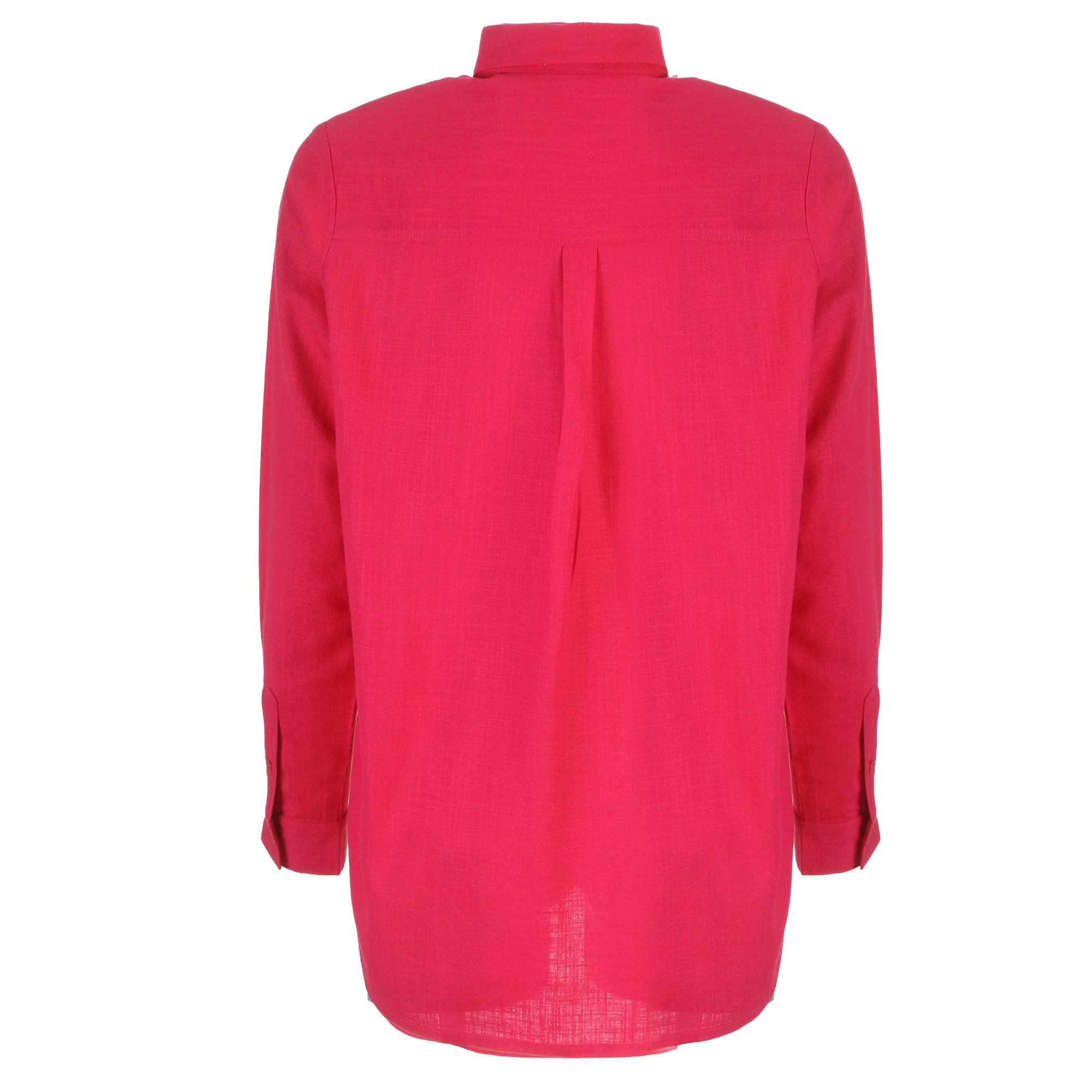 Chemise en lin mélangé - Rose - Image 2