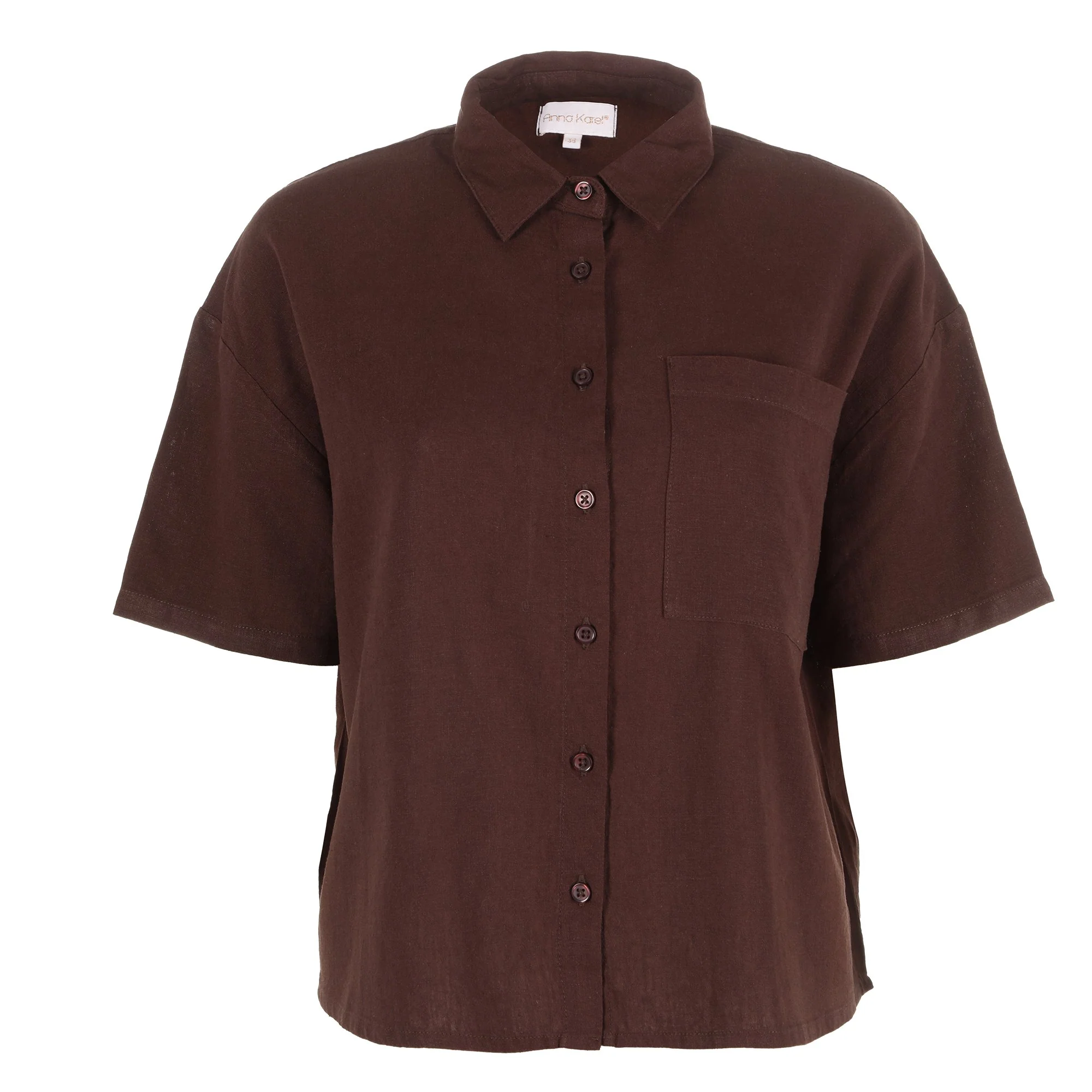 Chemise manche courte - Beige