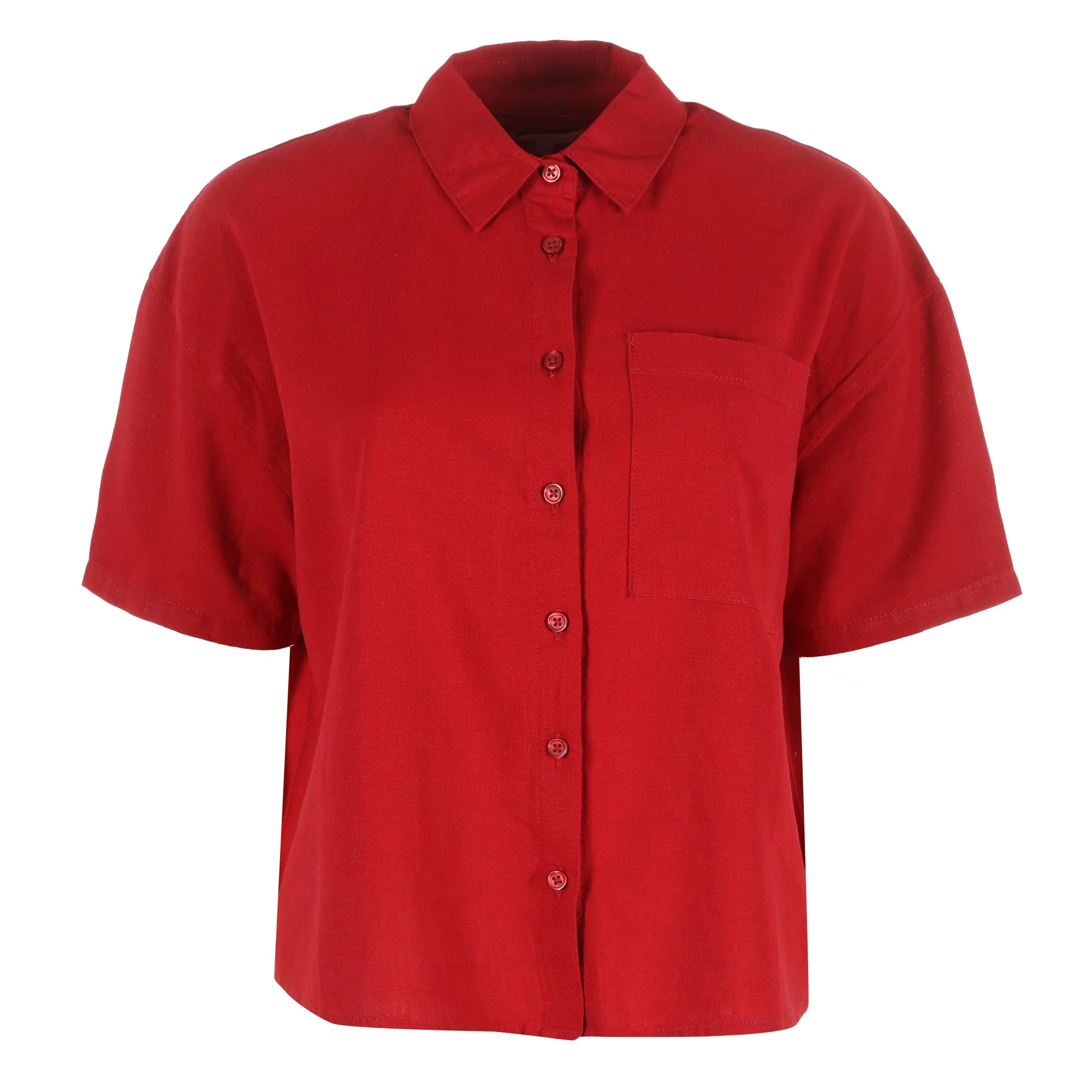 Chemise manche courte - Rouge