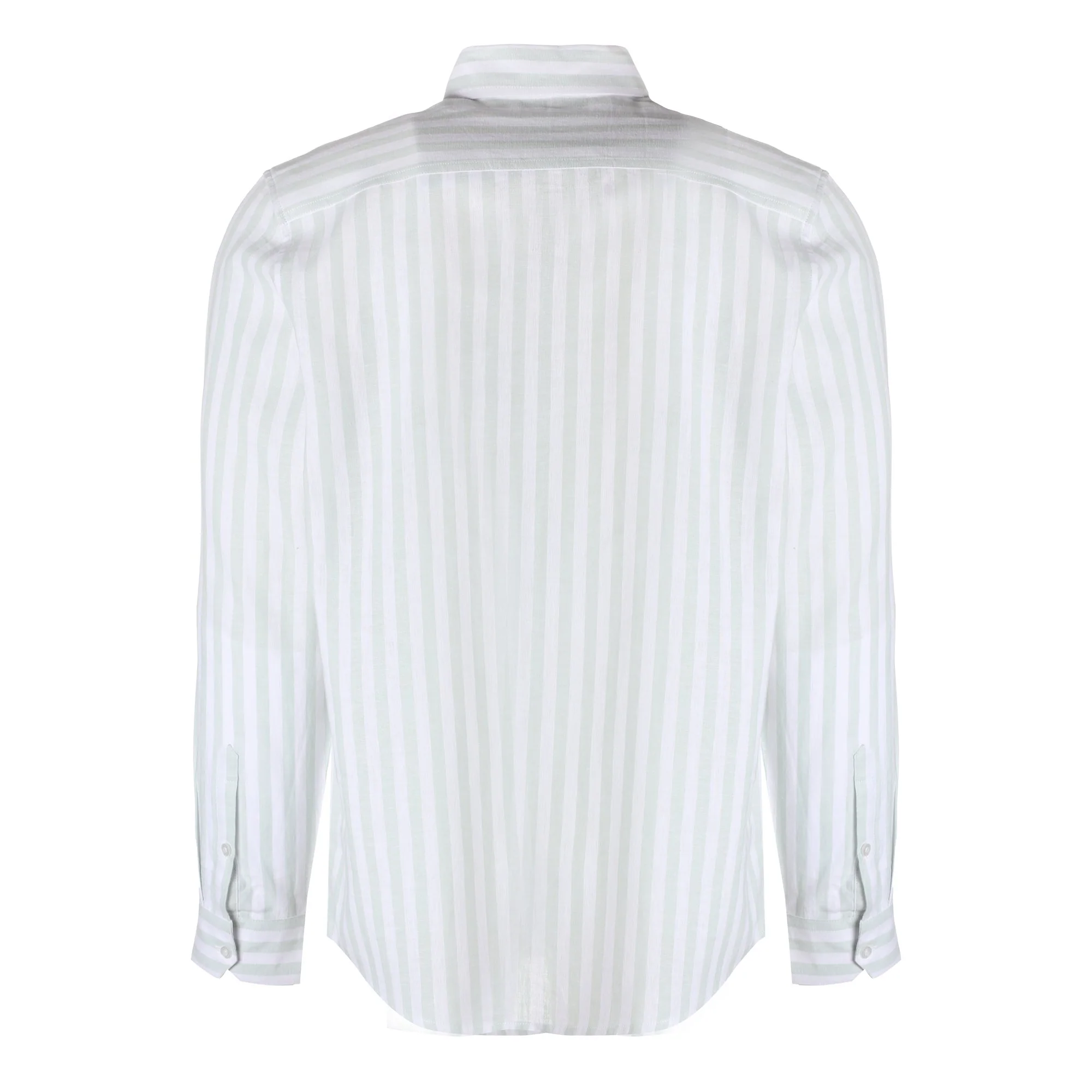 Chemise manche longue - Vert - Image 2