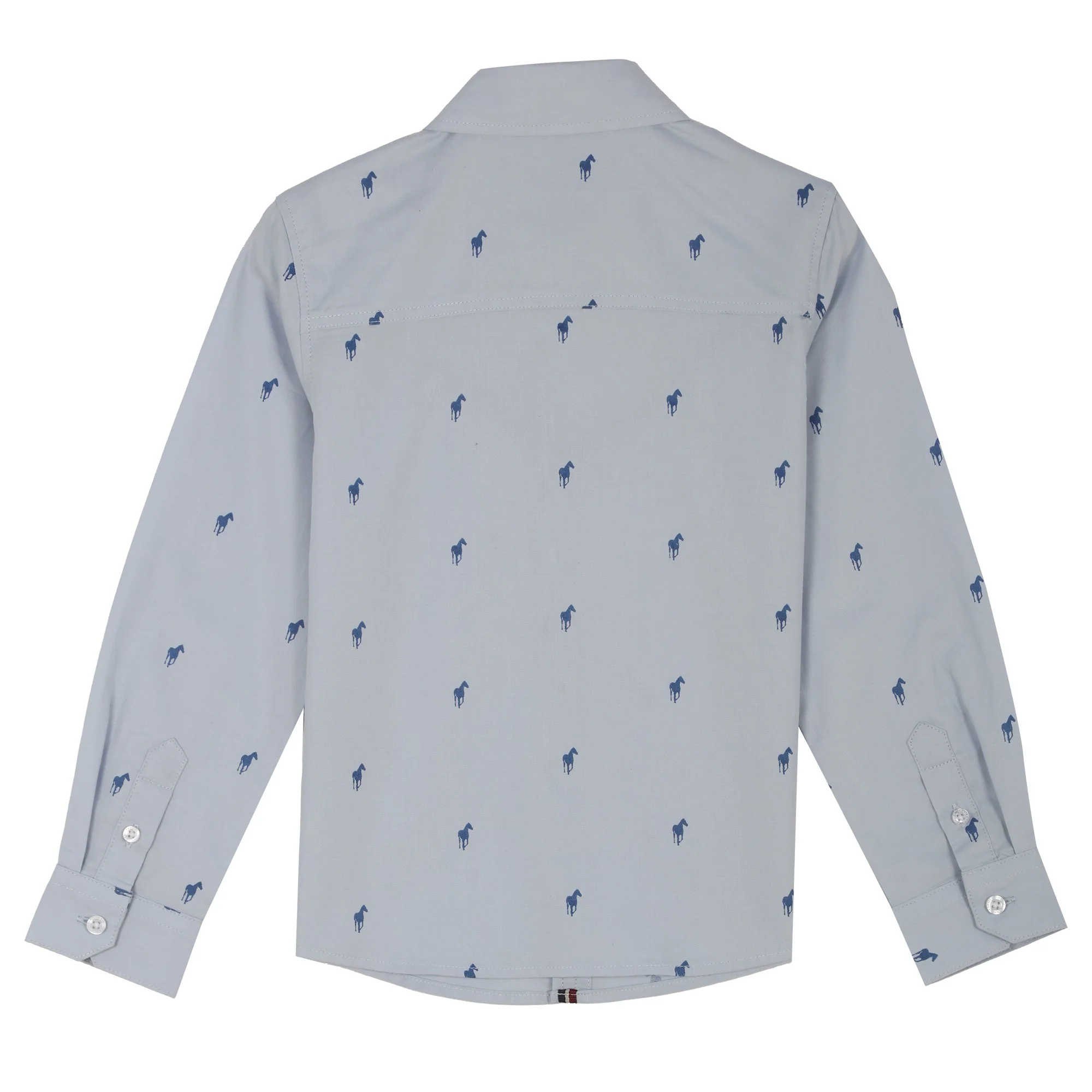 Chemise manches longues avec broderie 3/12 ans - Imprimé - Image 2