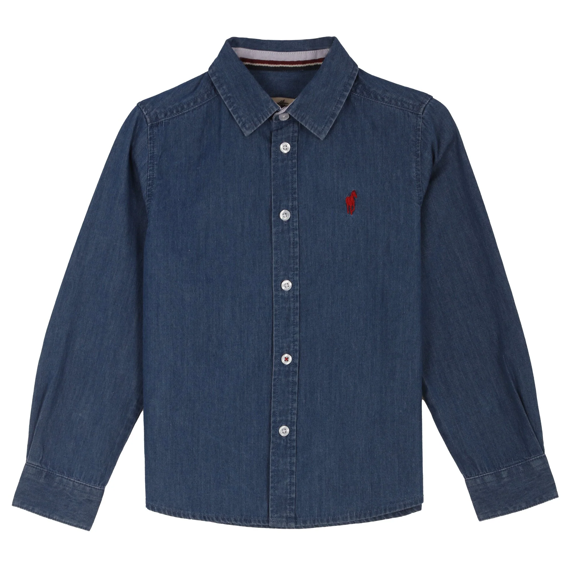 Chemise manches longues avec broderie 3/12 ans - Imprimé - Image 5