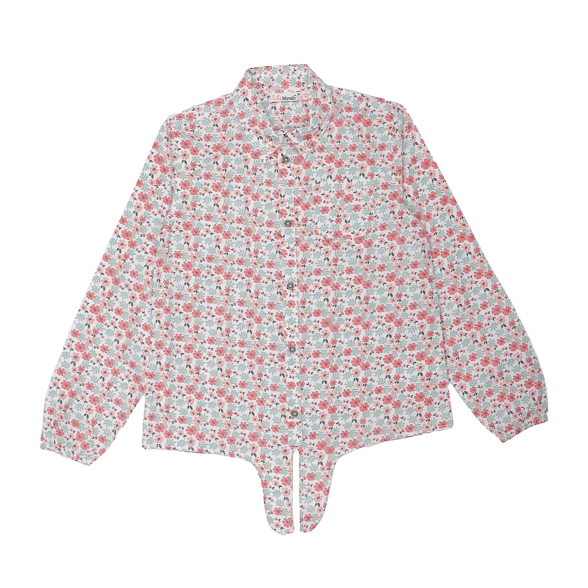 Chemise nouée 3/10 ans - Bleu - Image 2
