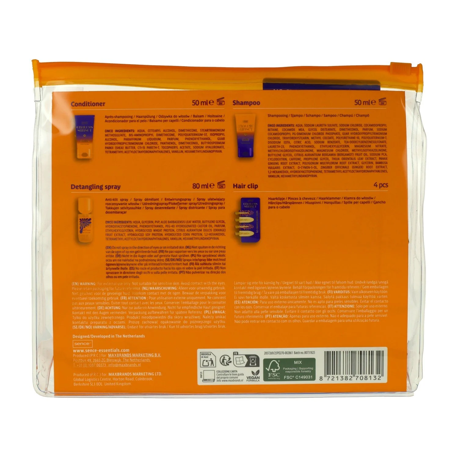 Coffret 4 pièces hair essentials sunset tribe - Image 3