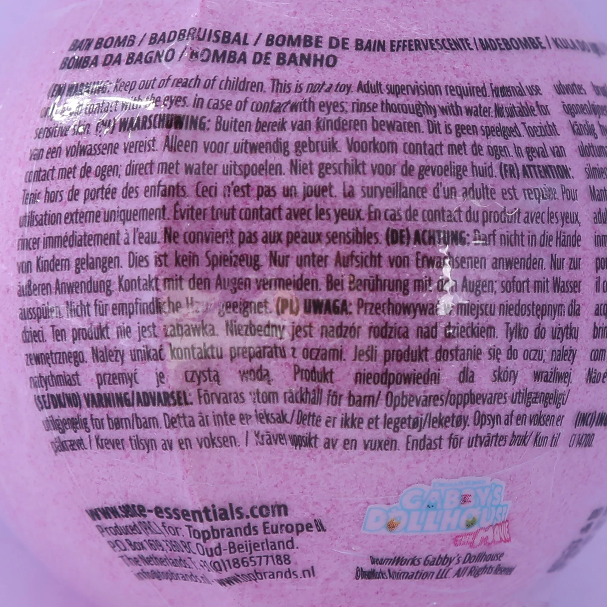 Coffret de 4 bombes effervescente Gabby's Dollhouse  - Rose foncé - Image 3